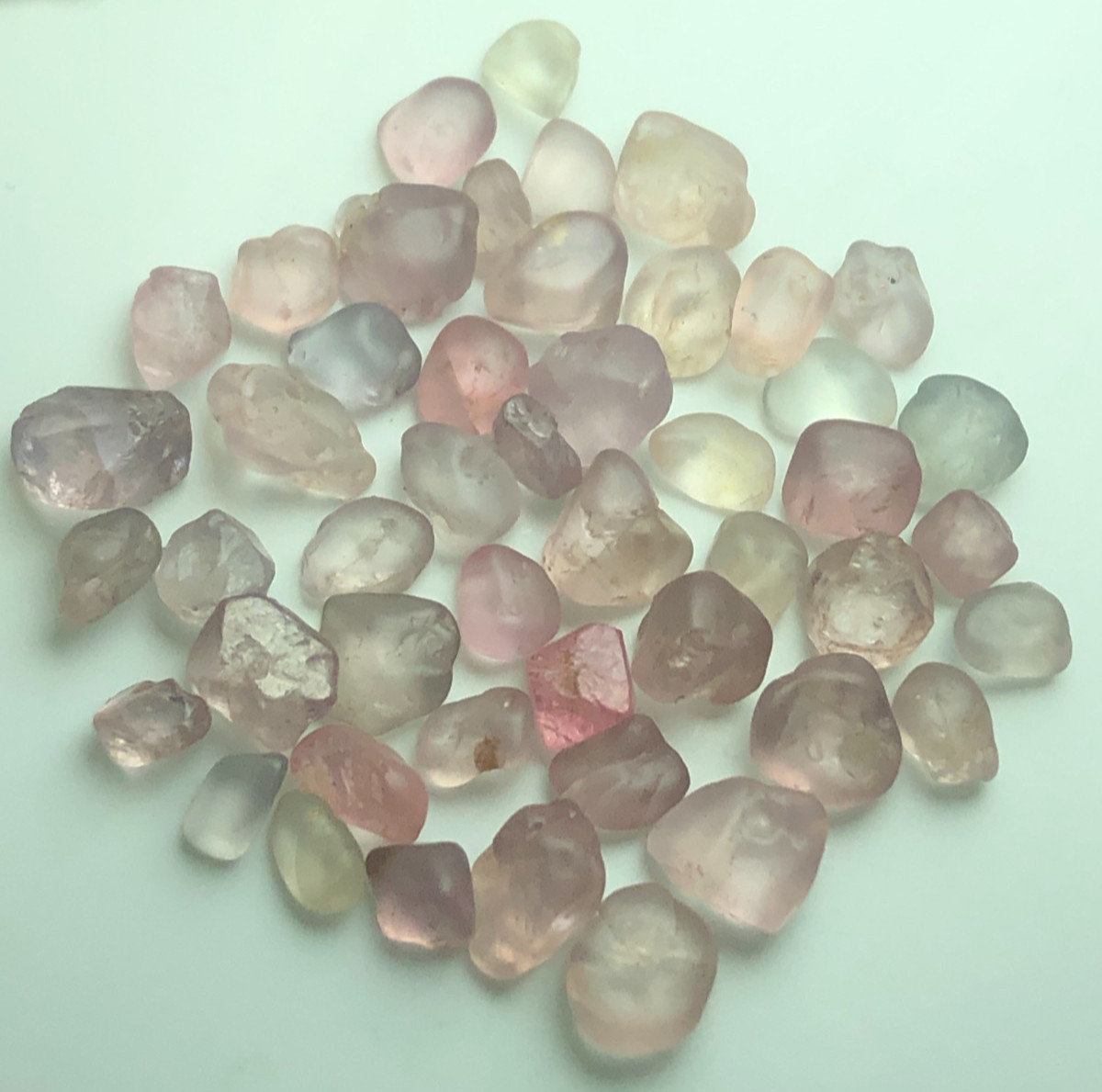 31 Ct Stunning Natural Facet Grade Spinel Lot | Pastel Pink Lavender Silver Blue