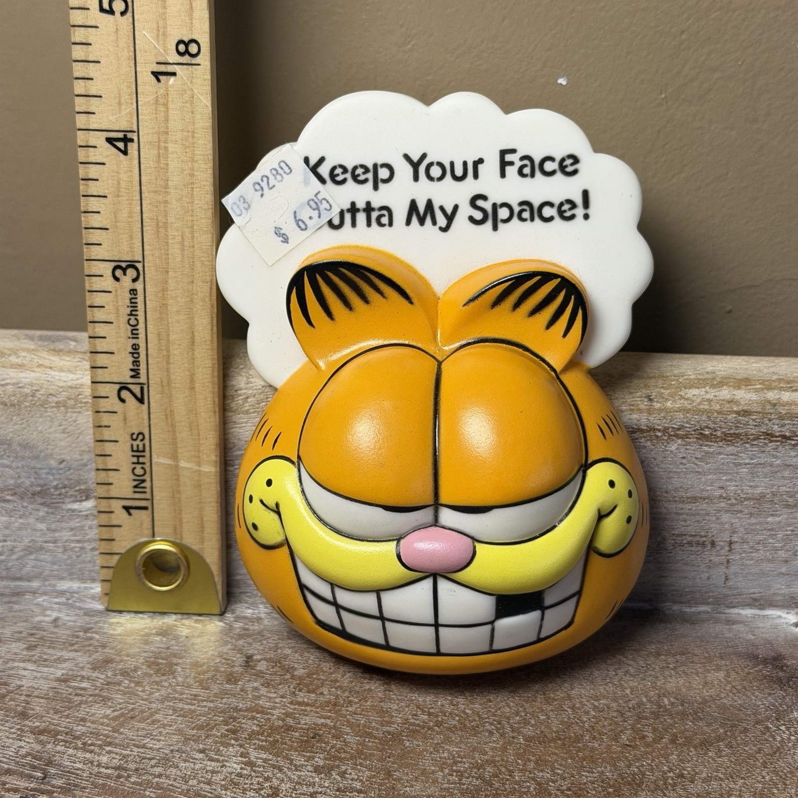 Vintage Garfield glow-in-dark “Keep your face out of my space” Knob Cover Vintage Garfield glow-in-dark “Keep your face out of my space” Knob Cover