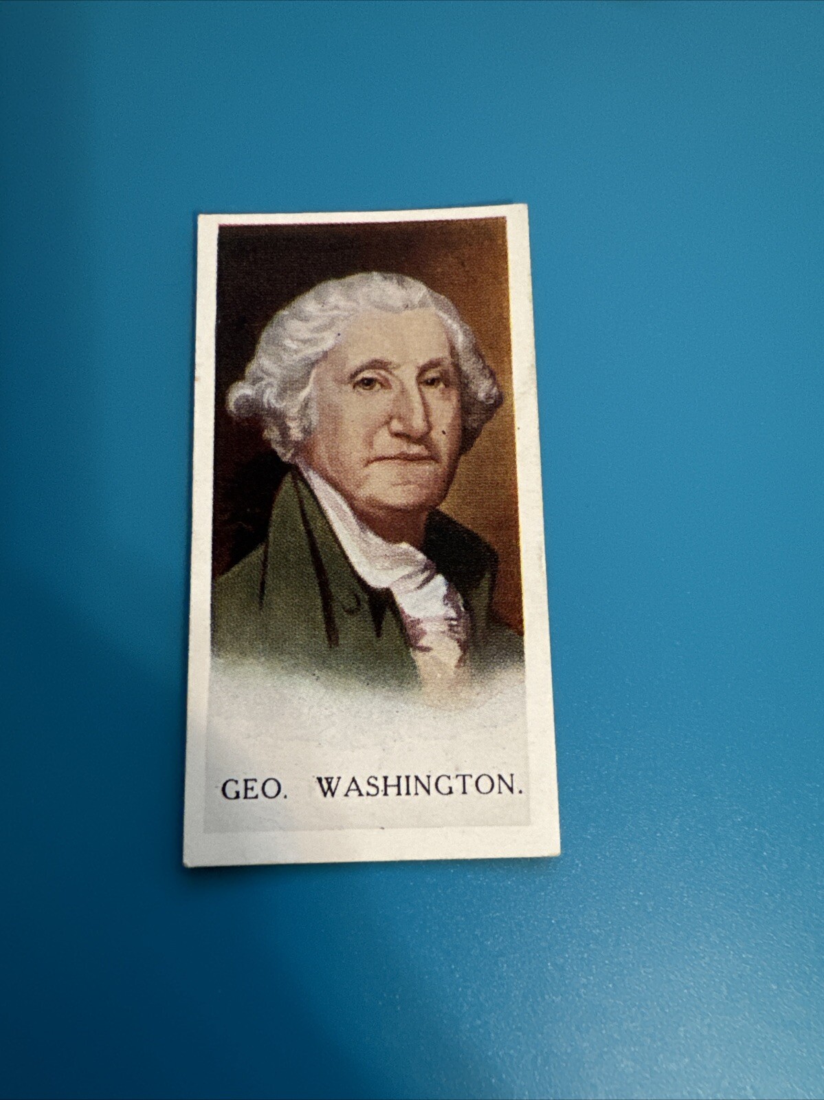 Tobacco Card - 1927 - Carreras - FAMOUS MEN - Card #19 GEORGE WASHINGTON Tobacco Card - 1927 - Carreras - FAMOUS MEN - Card #19 GEORGE WASHINGTON