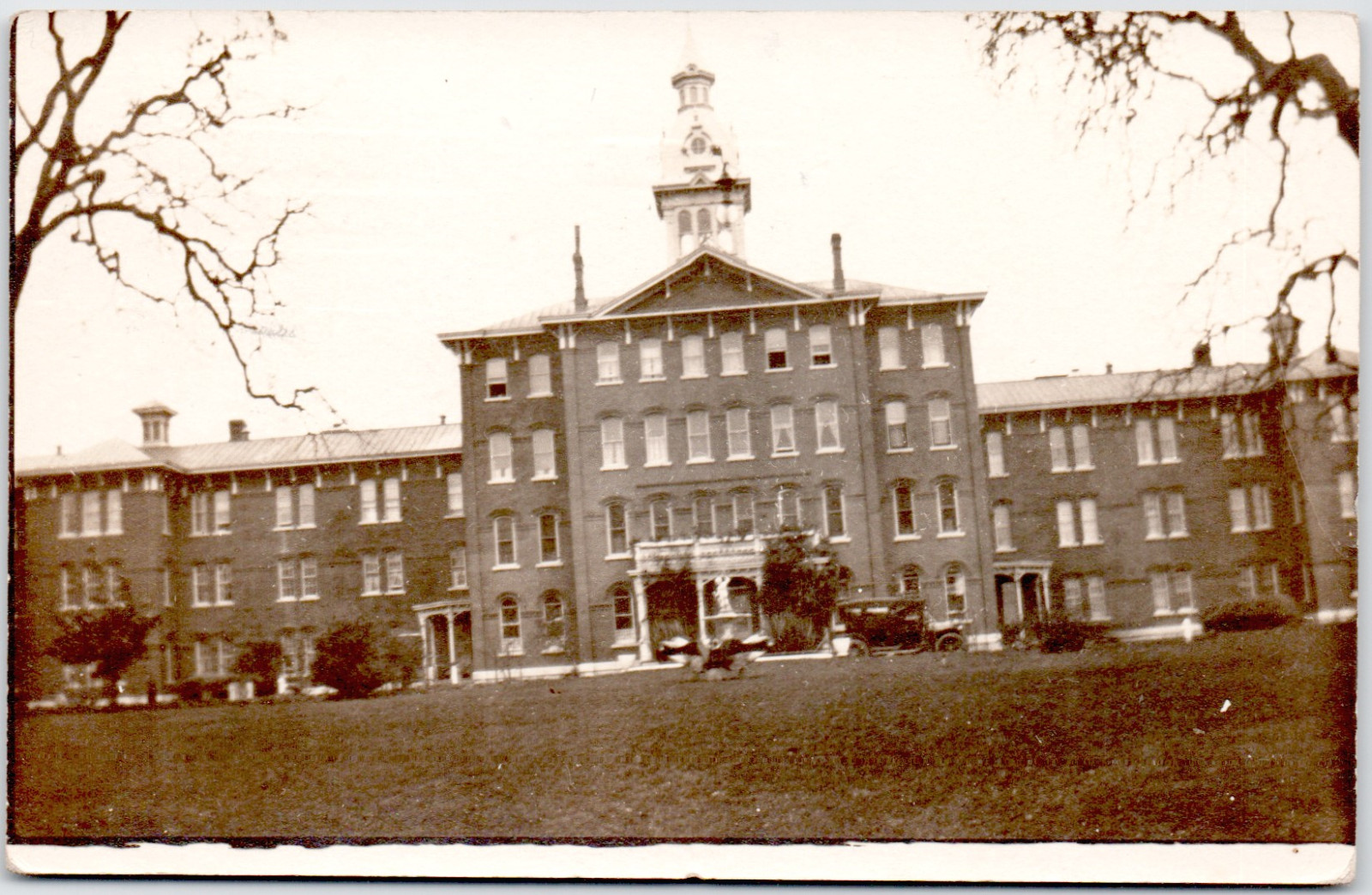 RPPC Vintage Postcard Salem Oregon Insane Asylum c1910 Psychiatric Hospital RARE