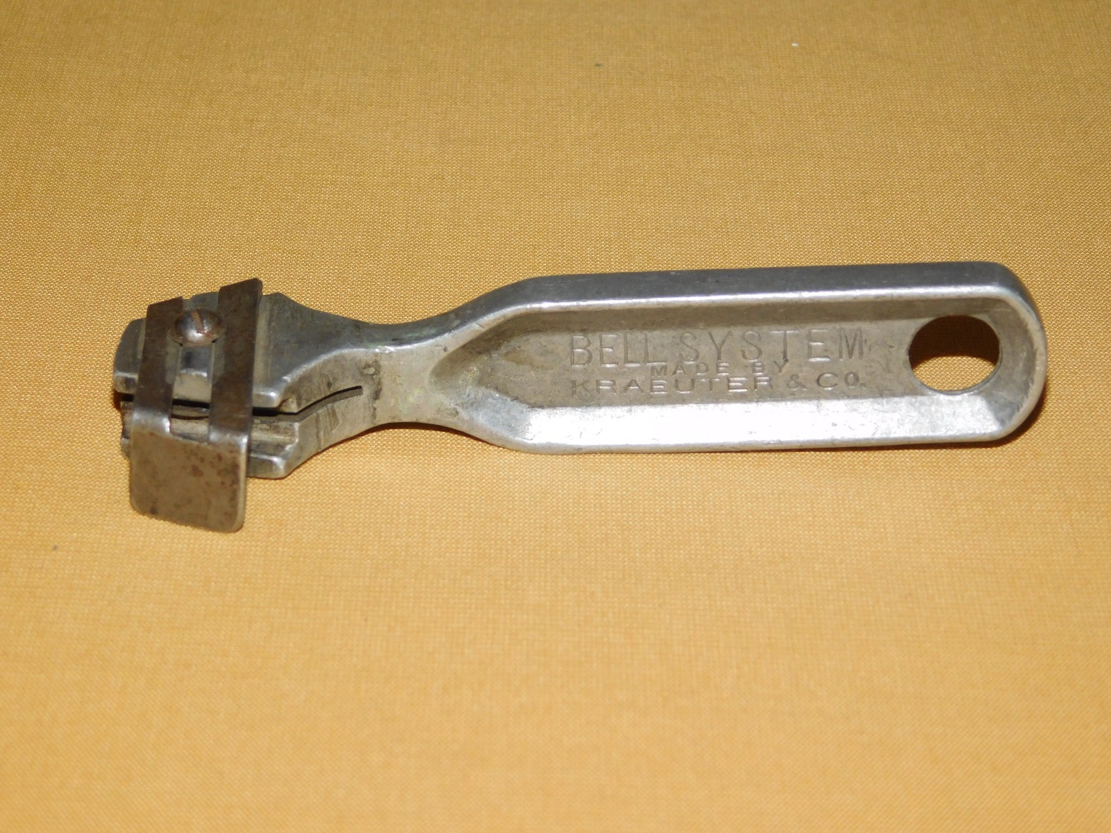 VINTAGE 1920S TELEPHONE TOOL BELL SYSTEM INSULATED WIRES BRAID STRIPPER