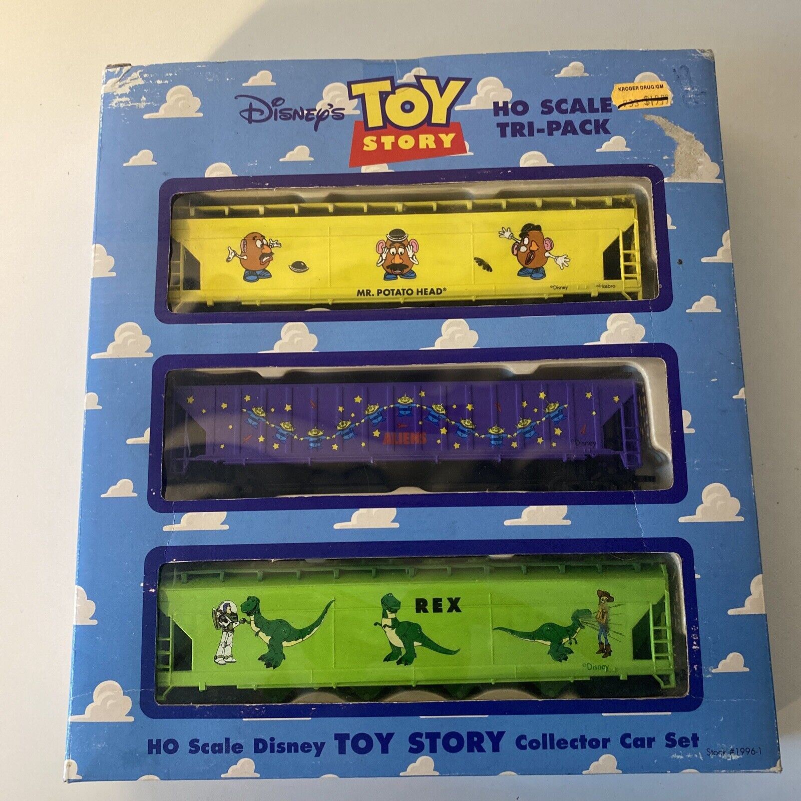 Vintage 1996 DISNEY\'S TOY STORY HO SCALE COLLECTOR Tri-Pack CAR SET New ALIENS