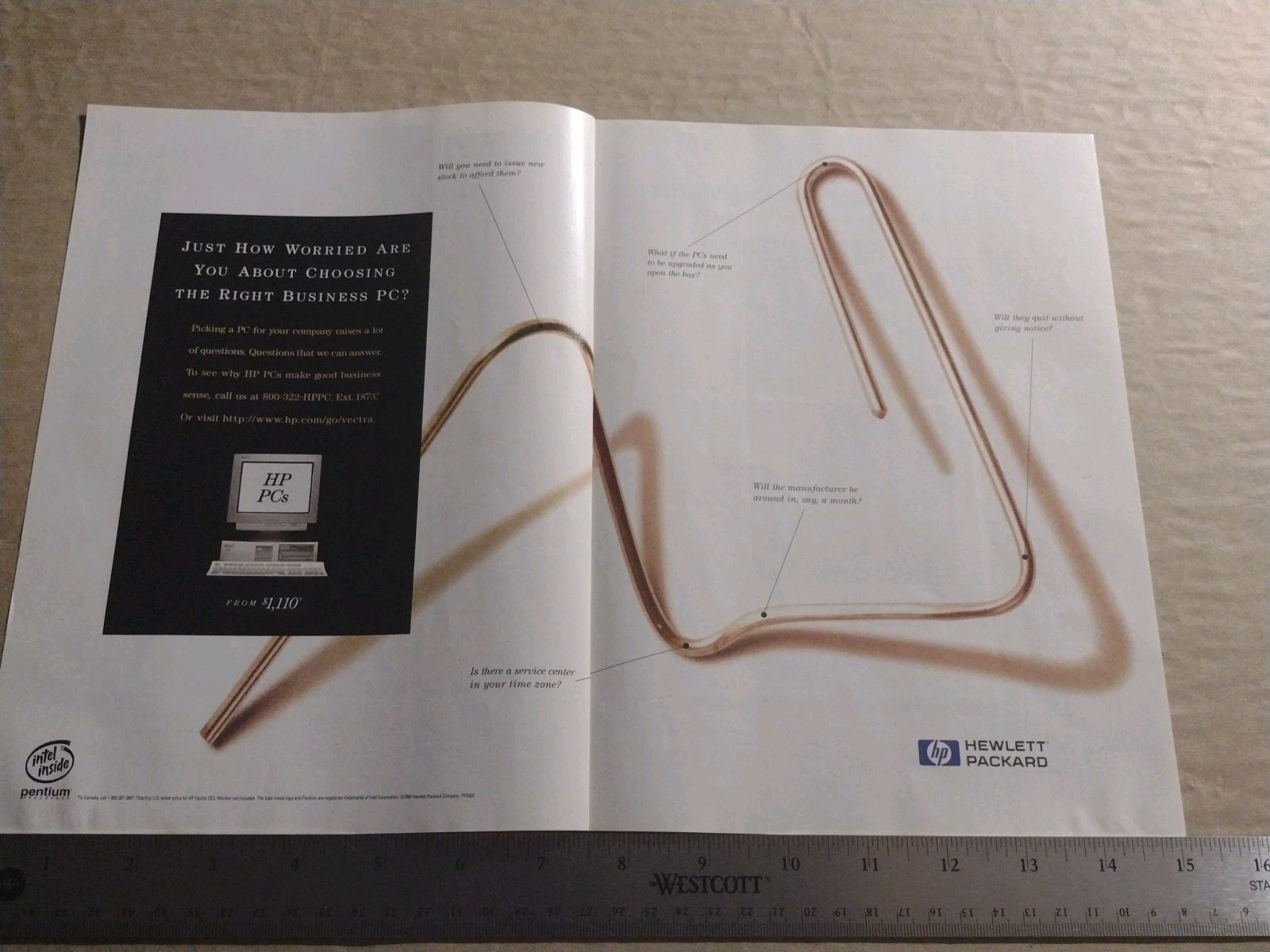 1996-Hewlett Packard-How Worried Are You About Choosing Rgt Business PC-2 Pg AD 1996-Hewlett Packard-How Worried Are You About Choosing Rgt Business PC-2 Pg AD