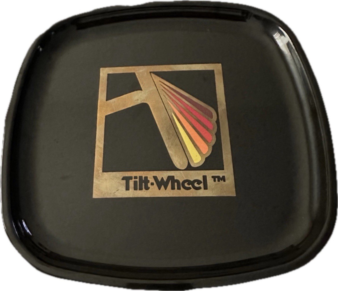 Rare Vintage Couroc tray 1970s tilt wheel