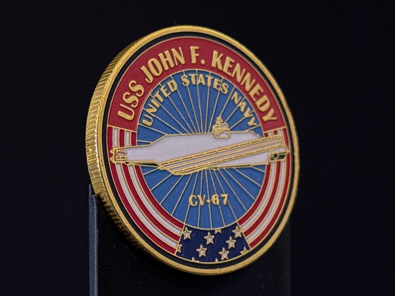 U.S. Navy USS John F. Kennedy CV-67 Challenge Coin U.S. Navy USS John F. Kennedy CV-67 Challenge Coin