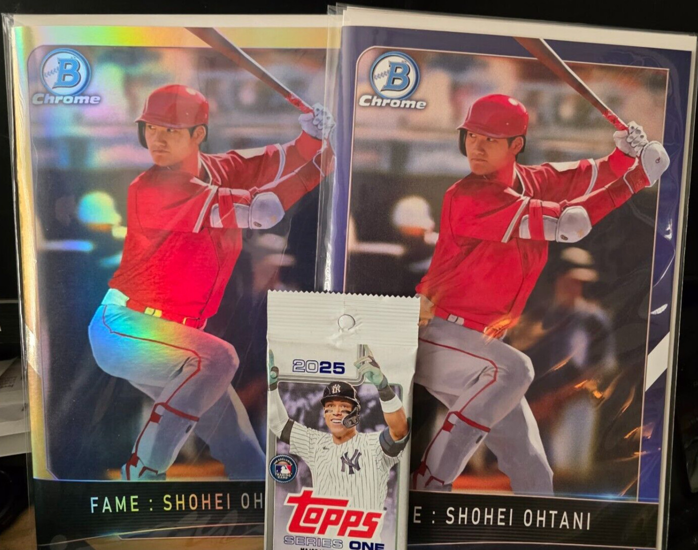 FAME: SHOHEI OHTANI #1 SKAN SRISUWAN | TOPPS ROOKIE | BLUE & GOLD LTD COMICS +++
