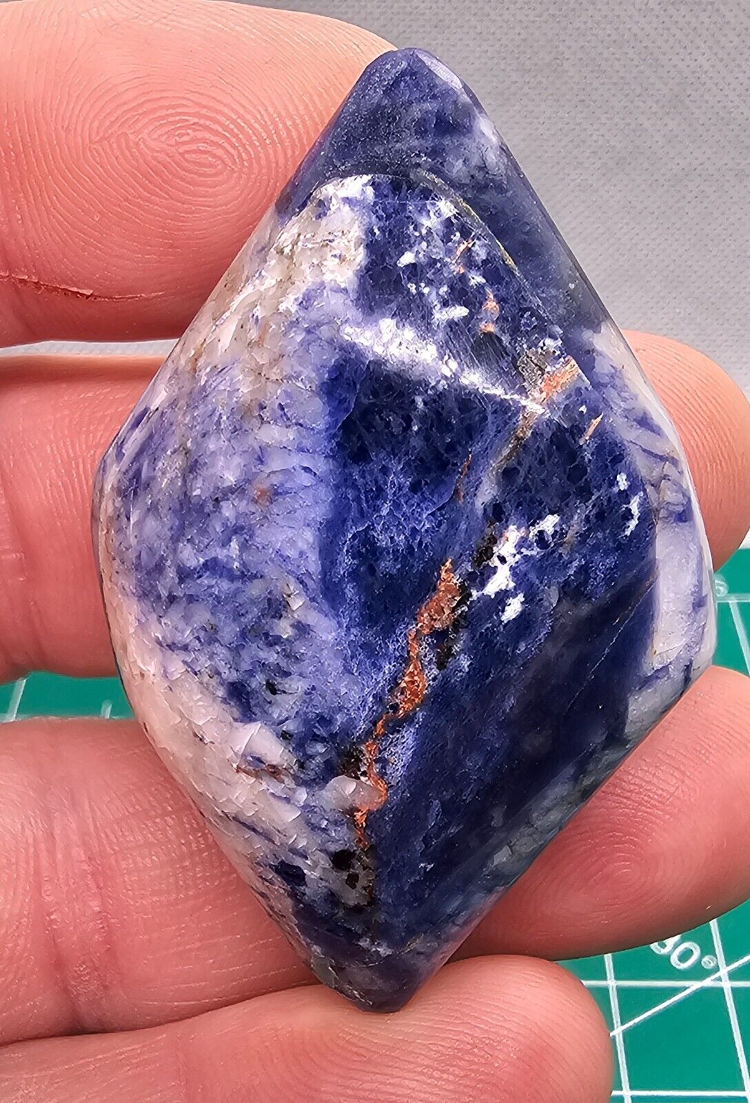 BEAUTIFUL colorful   Sodalite Free Form  Display Piece with a stand