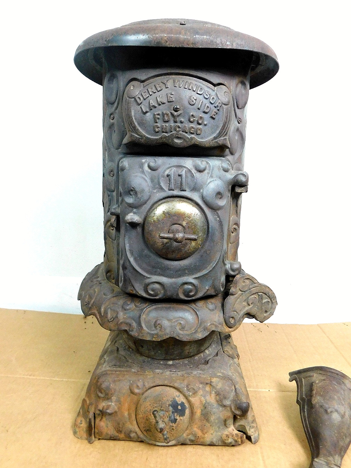 Oregon Artifact 1890s Railroad Train Heater Stove Thorne Windsor Derby 11 PARTS