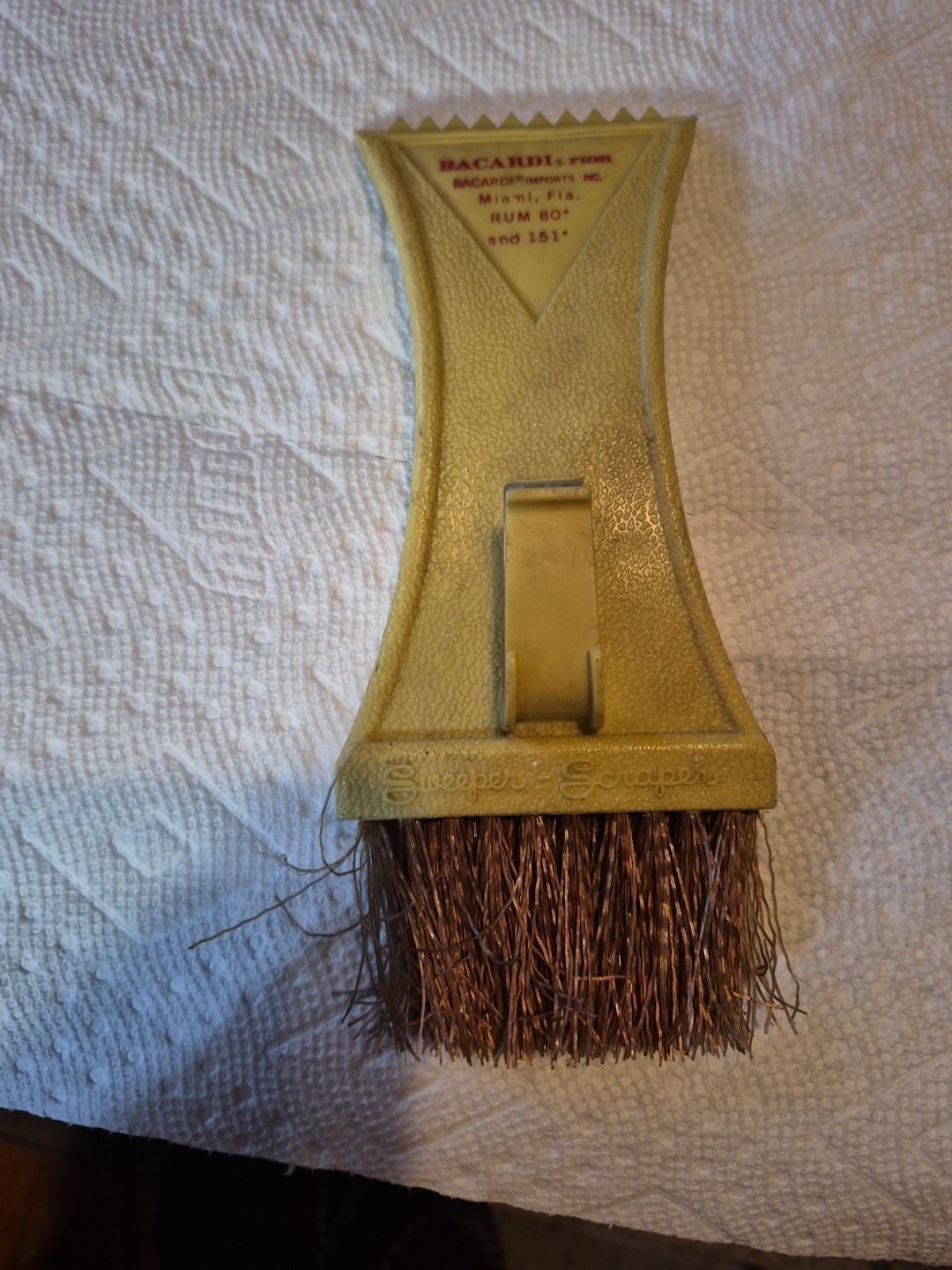 Vintage Advertising Ice Scraper BACARDI RUM  BACARDI IMP  MIAMI FL  RUM 80 & 151