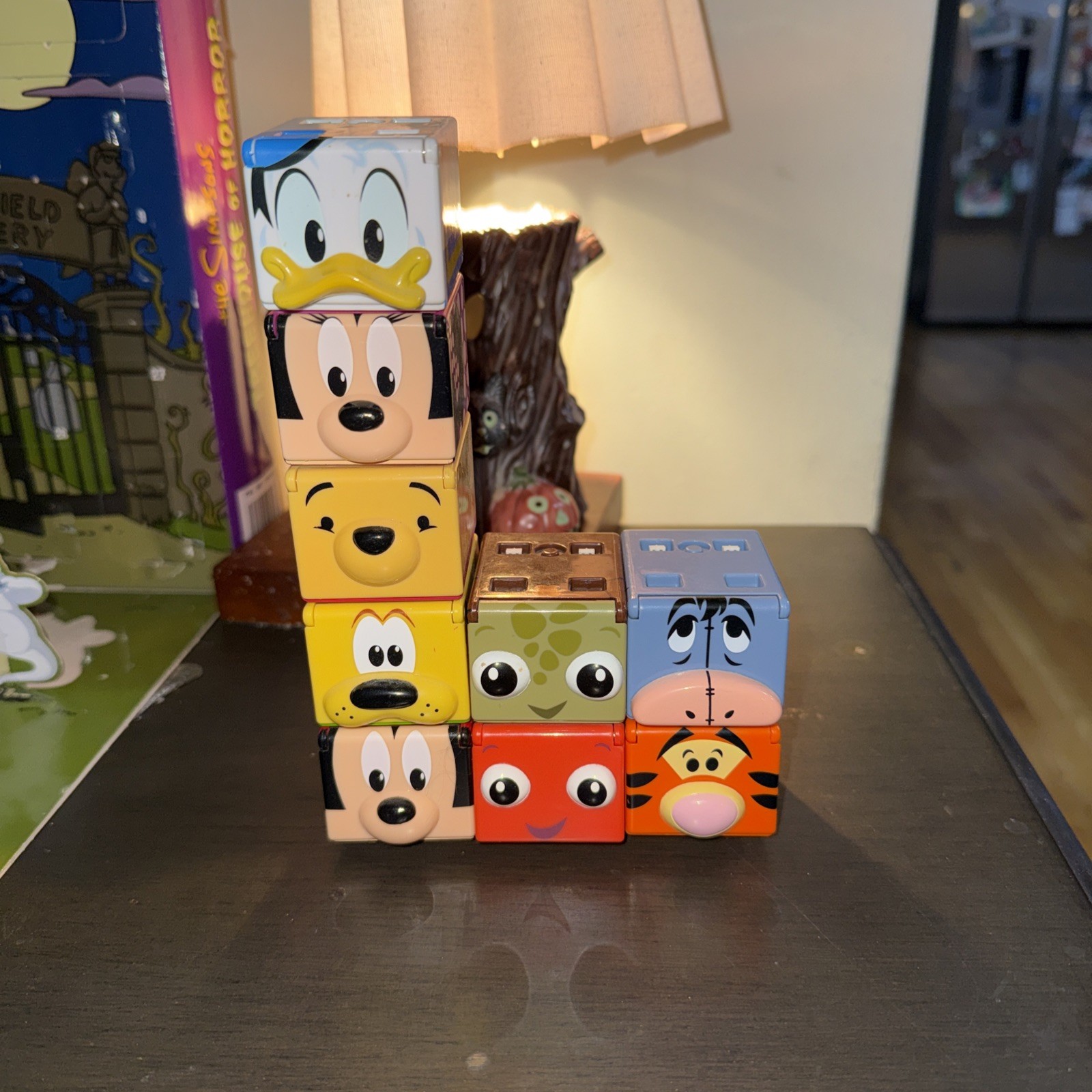 Disney Cubee Lot (9) Musical Cubes Figures Takara Japan Exclusive Toy Rare