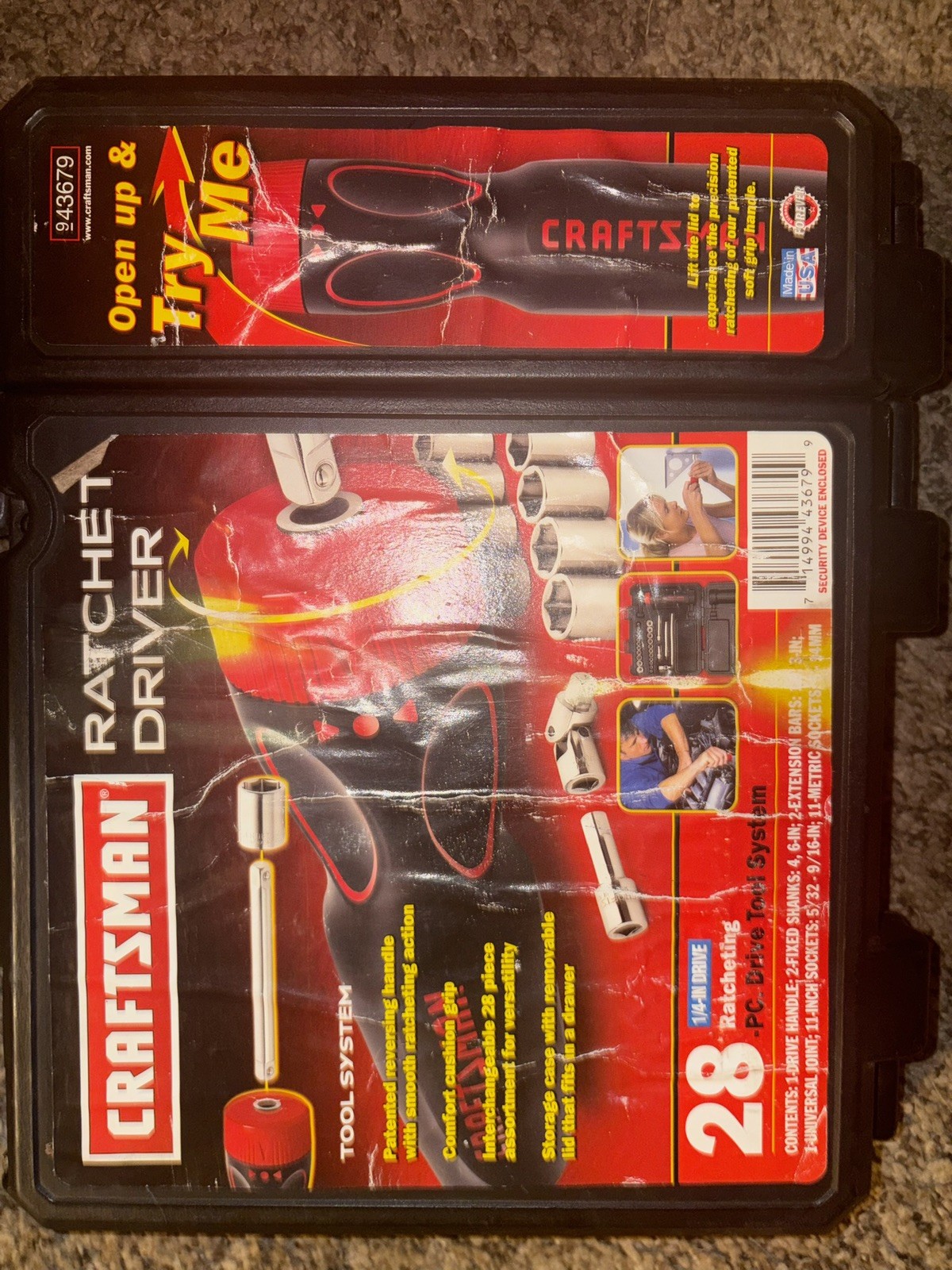 Sears Craftsman USA Nos 28pc Ratchet Driver Tool System 43679 