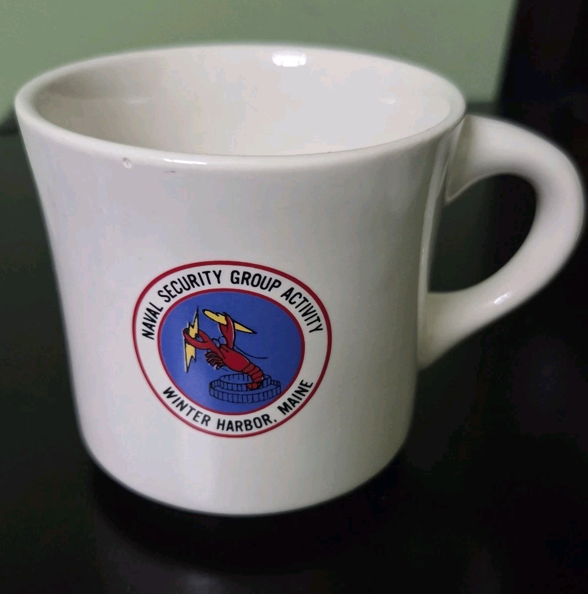 Vintage US Navy Mug NSGA Winter Harbor Maine Ceramic Diner Coffee Cup USA Vintage US Navy Mug NSGA Winter Harbor Maine Ceramic Diner Coffee Cup USA