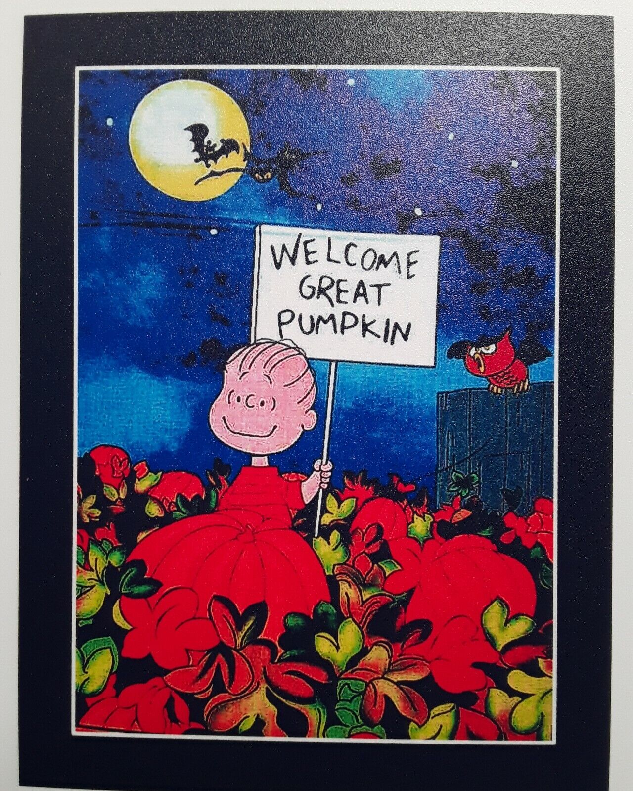 Peanuts Halloween Magnet ☆Welcome Great Pumpkin 3.5X4.5 inches large 