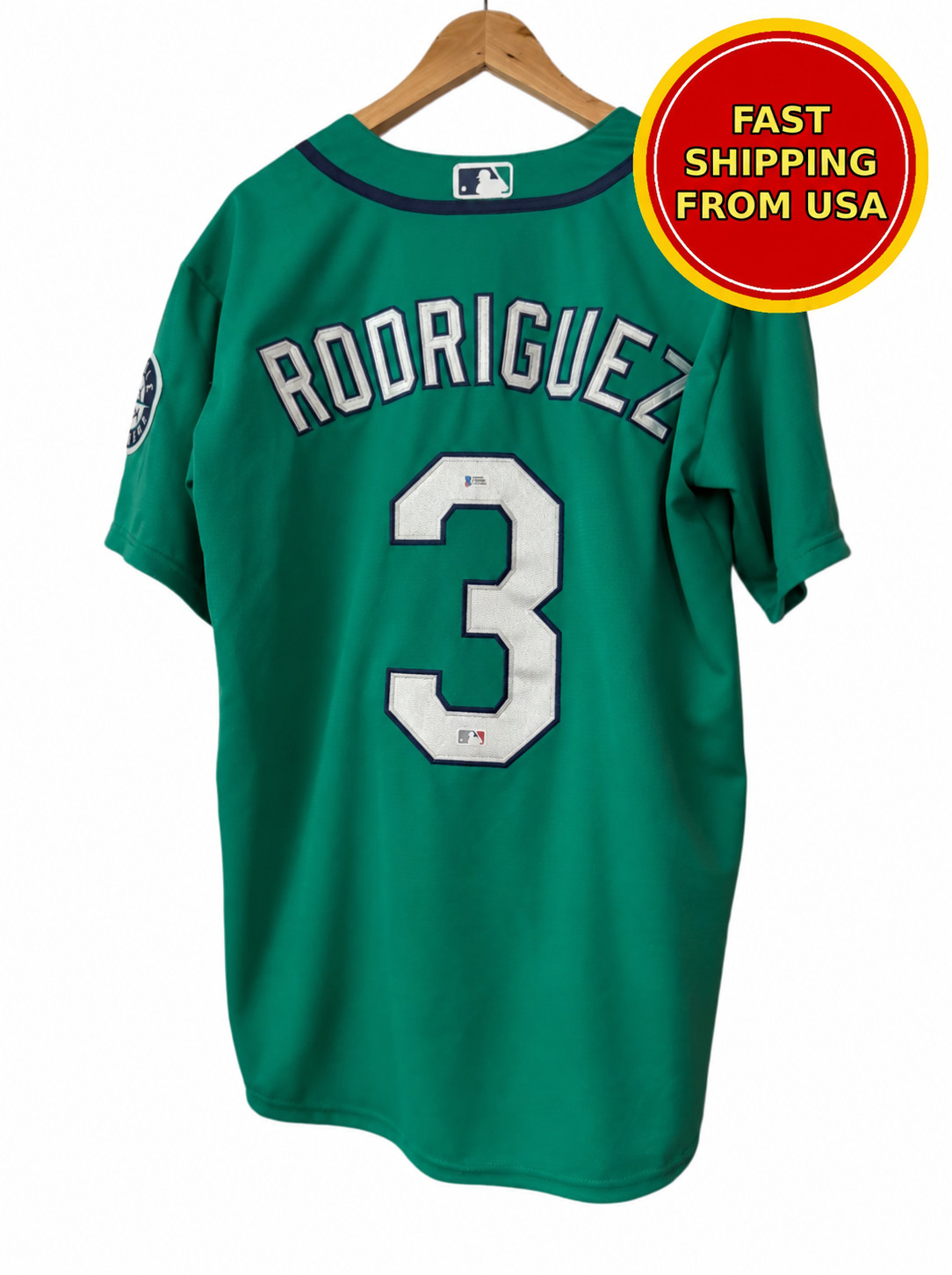Alex Rodriguez green jersey Mariners MLB Team Signed Autographed