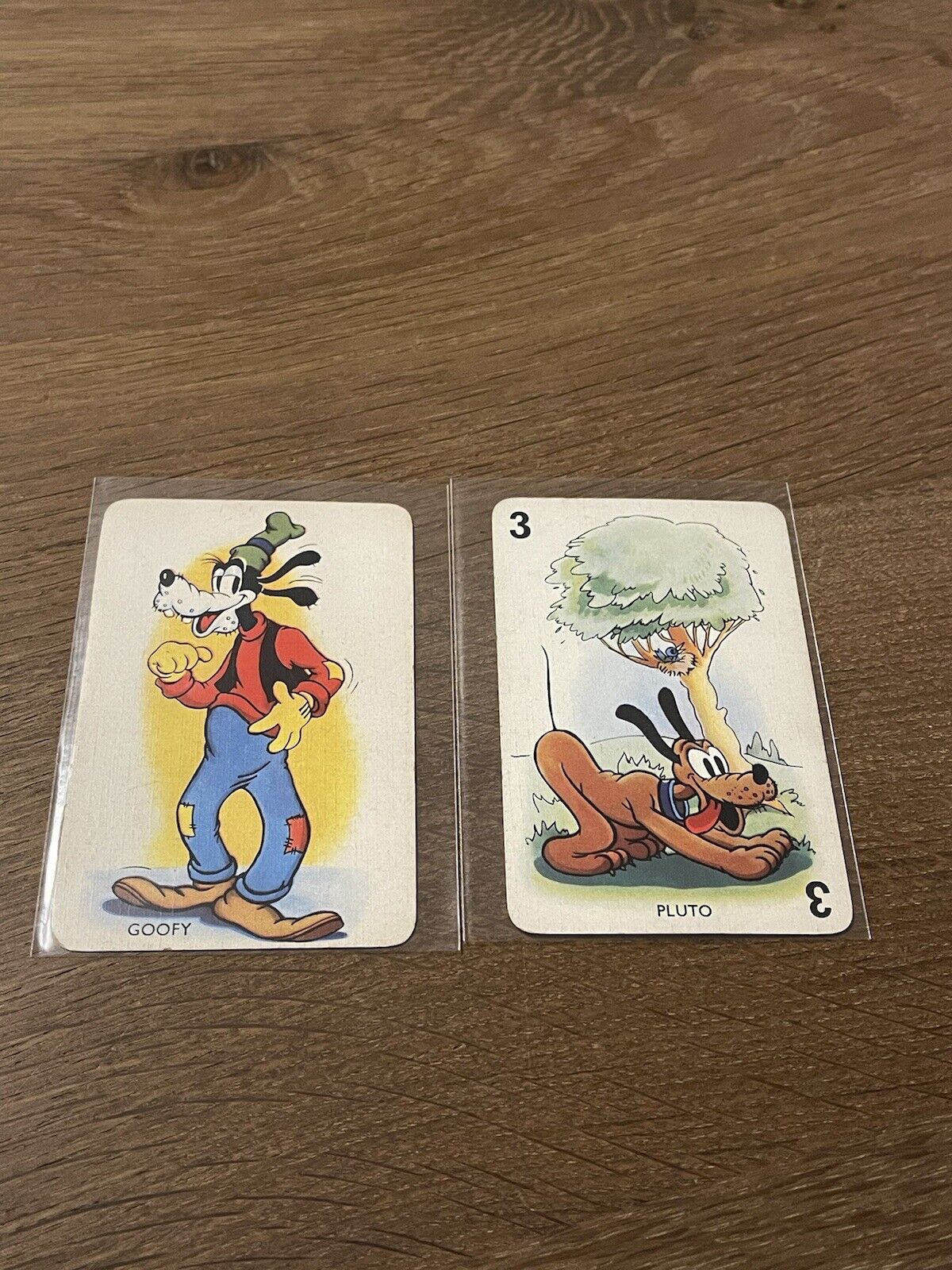 EXTREMELY RARE 1938 CASTELL BROS. LTD. GOOFY & PLUTO SHUFFLED SYMPHONIES CARDS