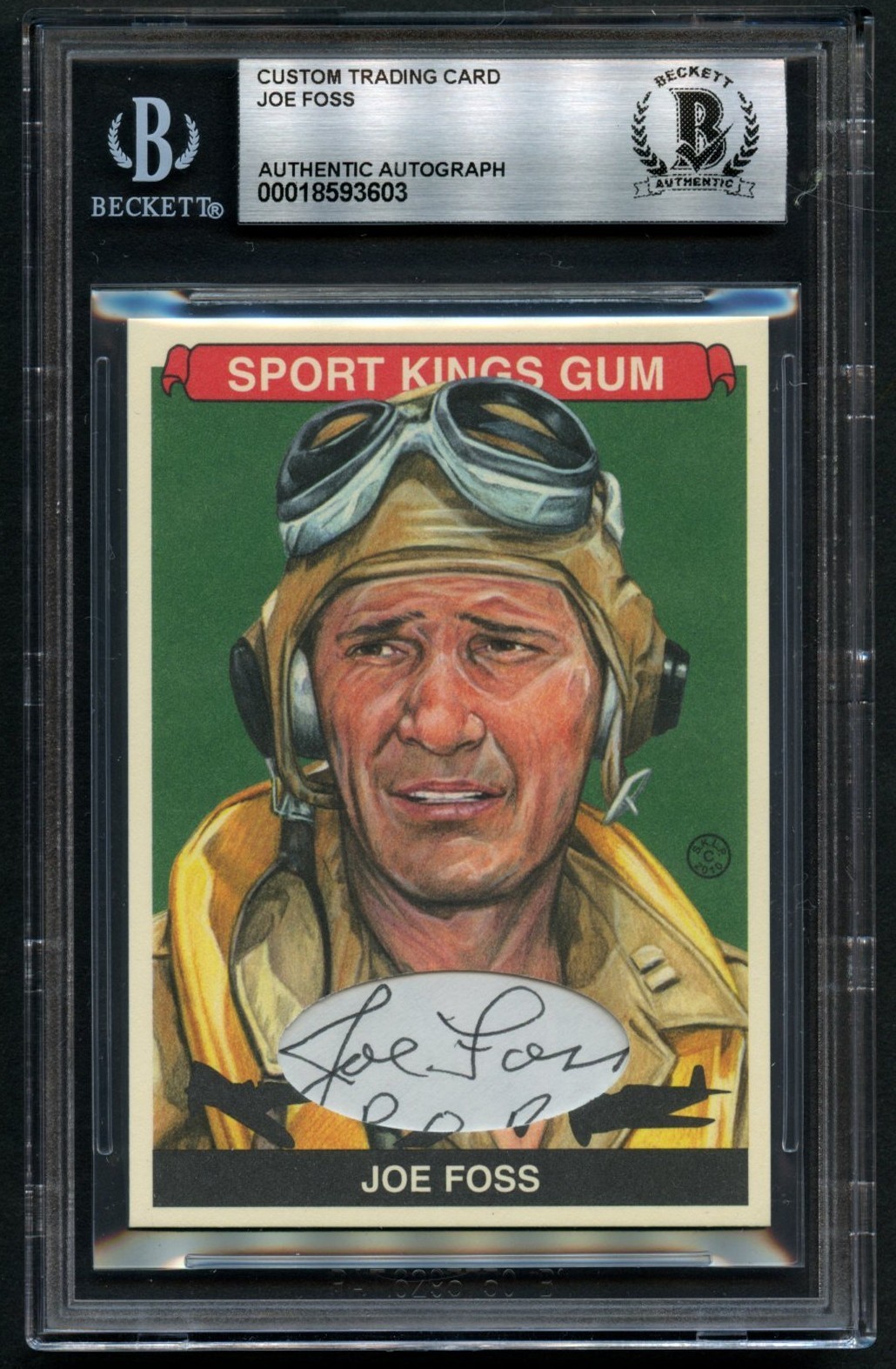 Joe Foss d2003 signed autograph Medal of Honor Custom Cut BAS Slabbed Joe Foss d2003 signed autograph Medal of Honor Custom Cut BAS Slabbed