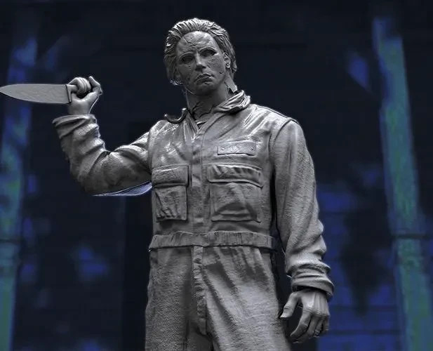 1:8 Michael Myers Halloween Fan Art UNPAINTED Resin Garage Kit 2 Heads