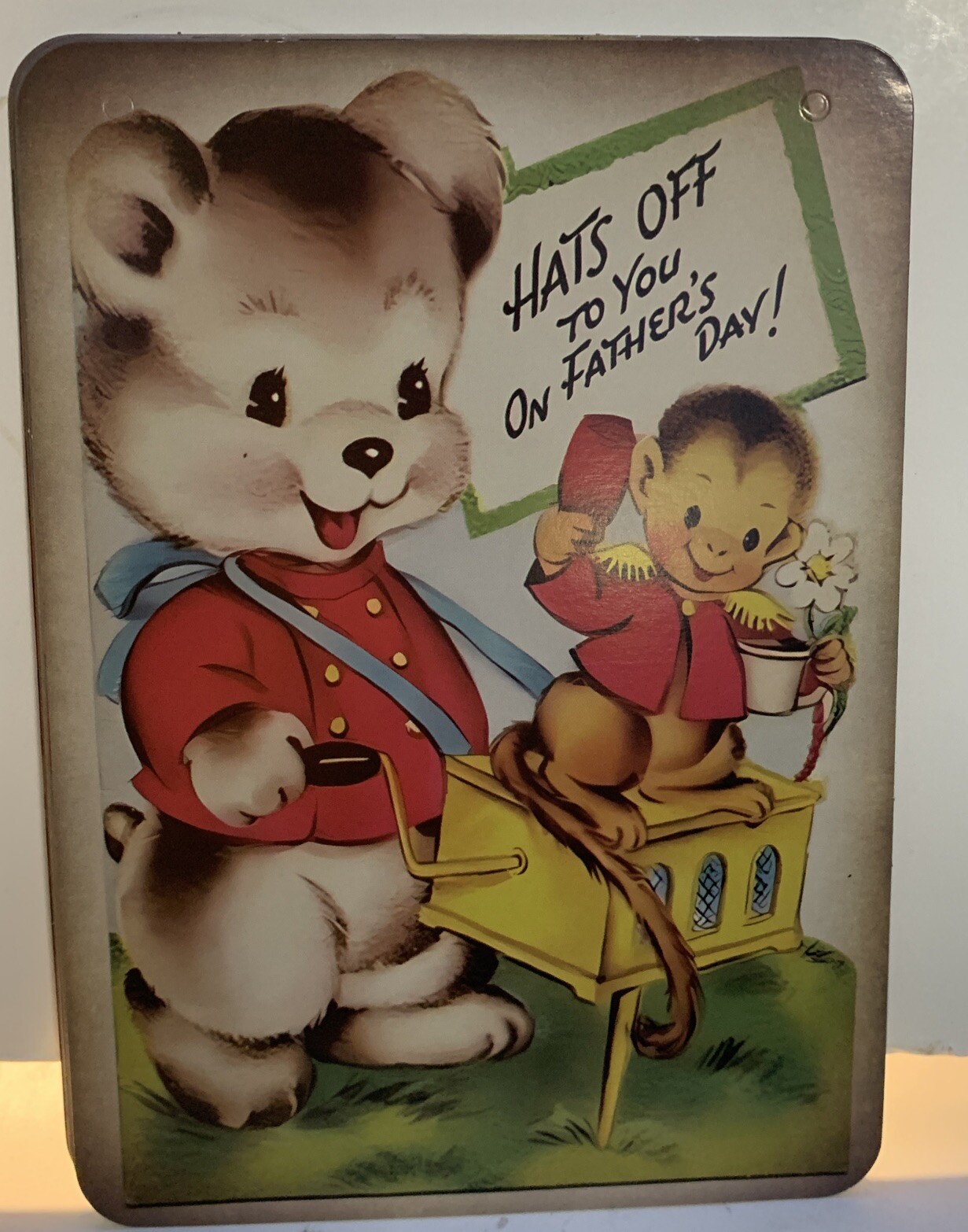 Happy Father’s Day Dad Daddy Decor VINTAGE STYLE Die Cut Cardboard 5 X 7”