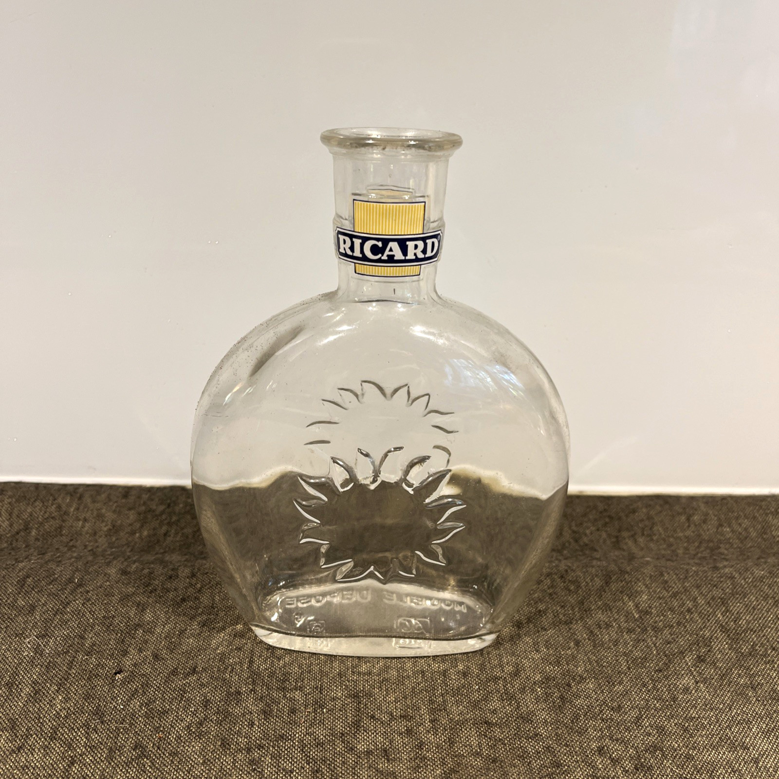 Vintage French Ricard Soleil Water/Pastis Carafe w/Sunflower