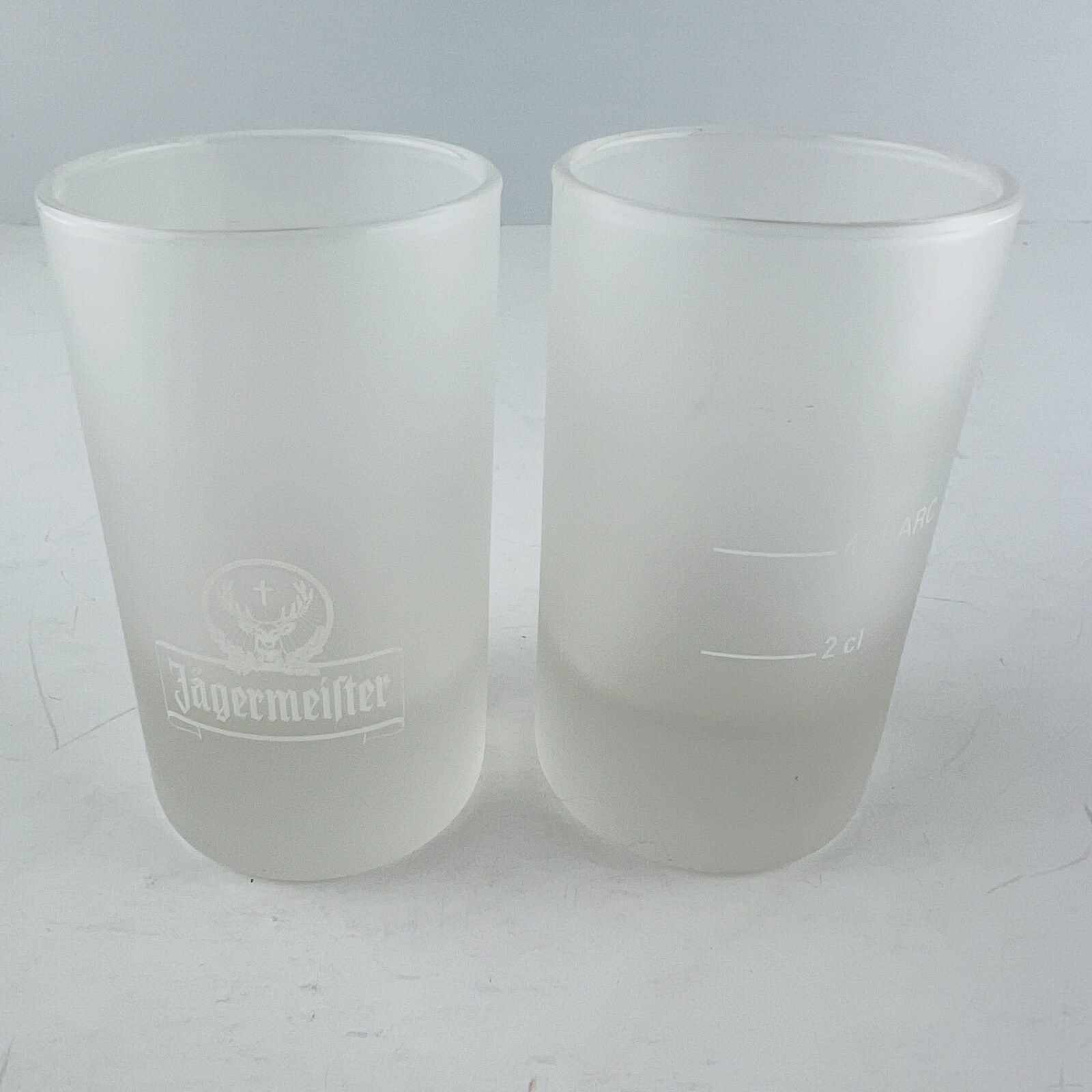Jagermeister Shot Glass Set FROSTED 2 Pack