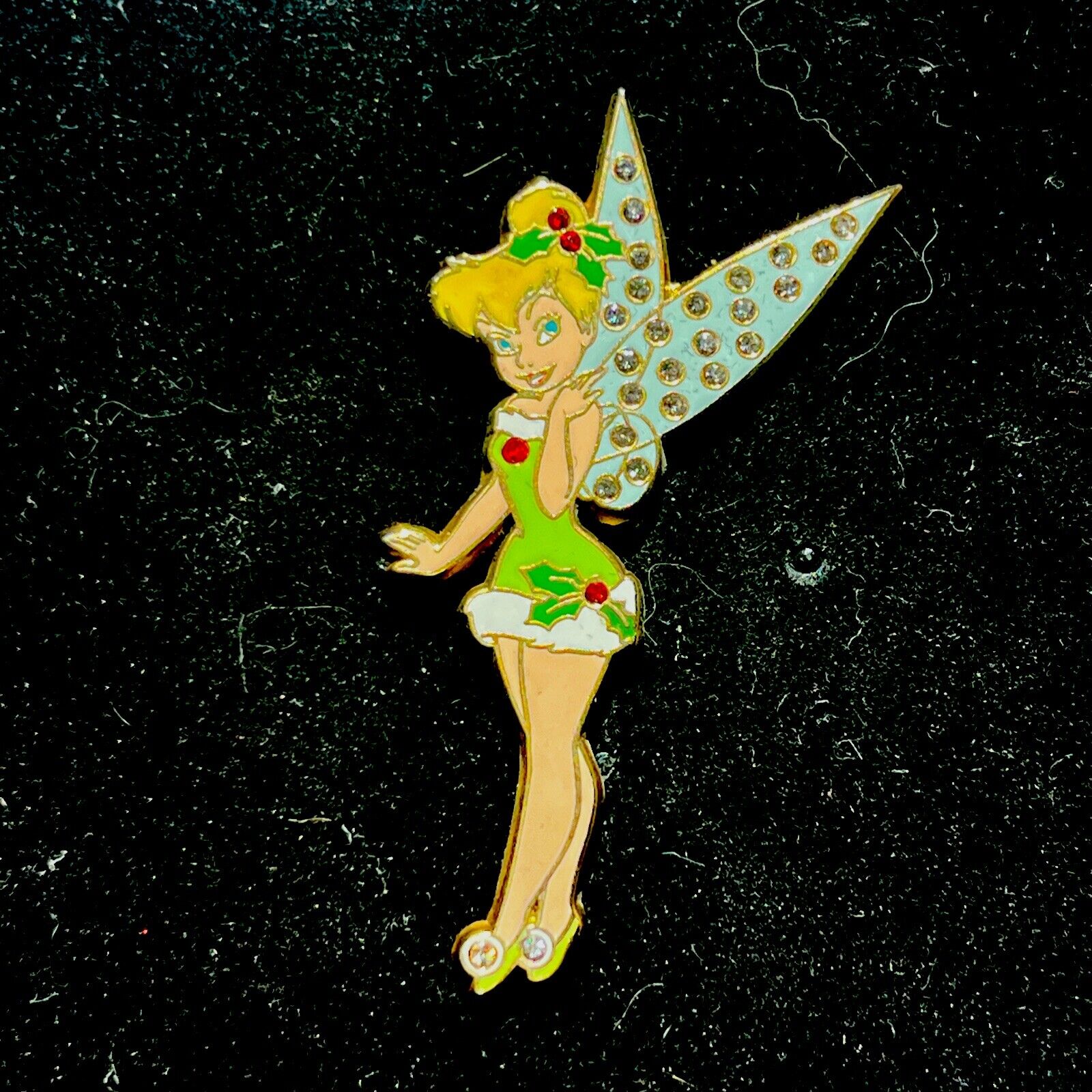 RARE PAVE Disney Shopping Pin Tinker Bell Pavé Pixie Holiday LE 250 2008