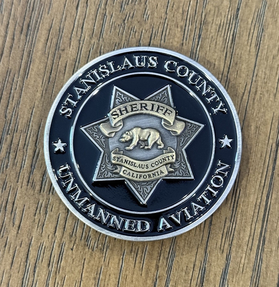 🚨 Stanislaus County Sheriff - CA 🌴 -  Challenge Coin 🚔 - R. A. V. E. N.