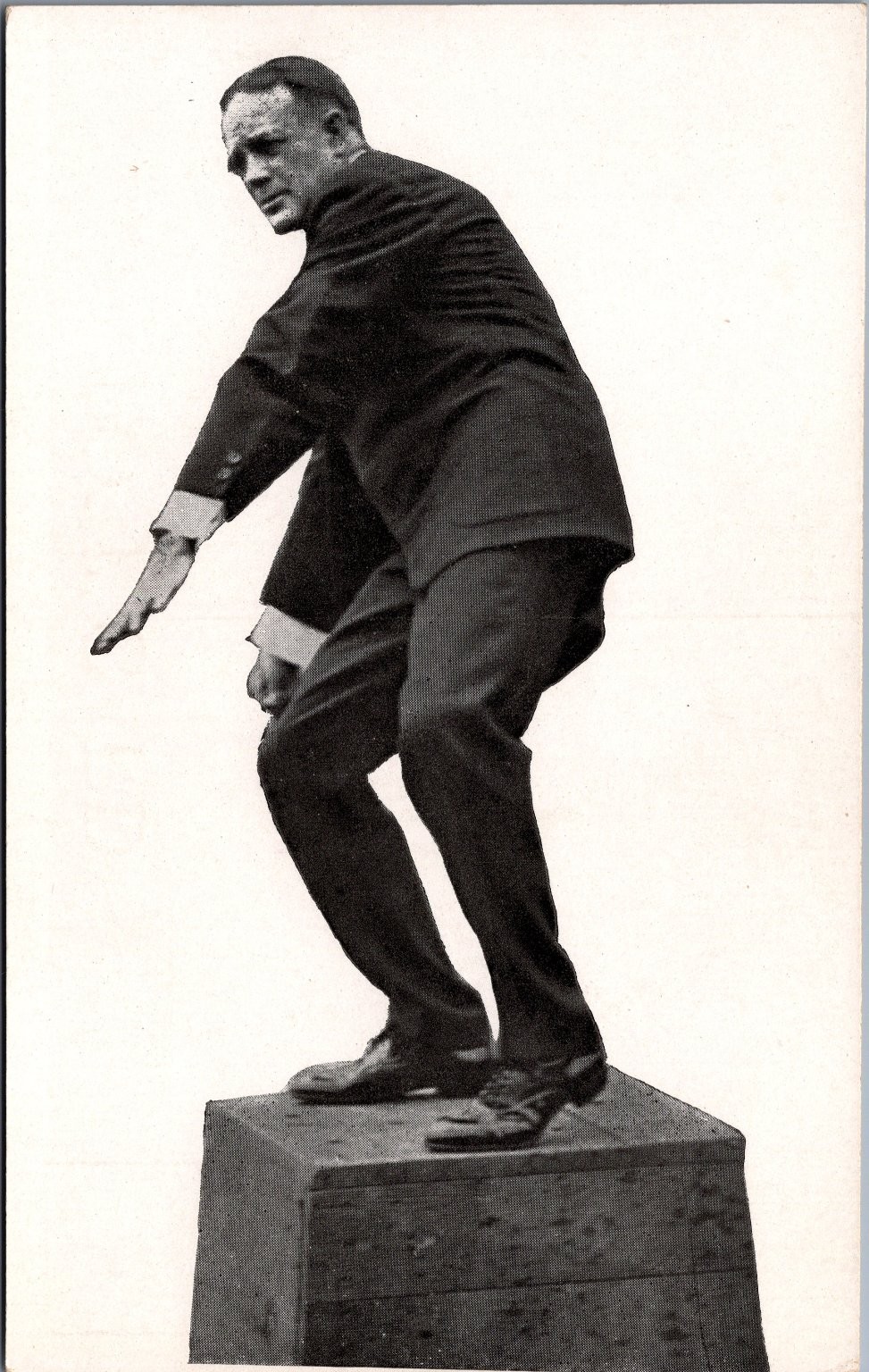 Vintage RPPC Man Striking Dynamic Pose Omaha Nebraska Postcard