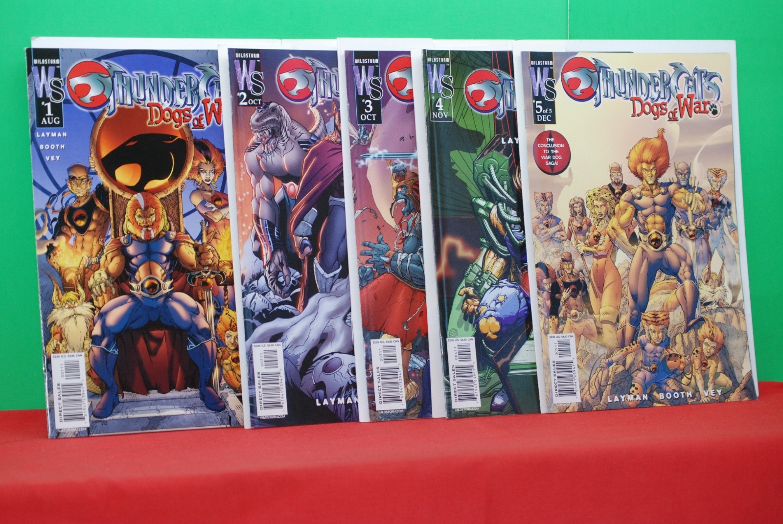 Thundercats: Dogs of War - #1 2 3 4 5 Complete Set (2003) Wildstorm. NEW. UNREAD