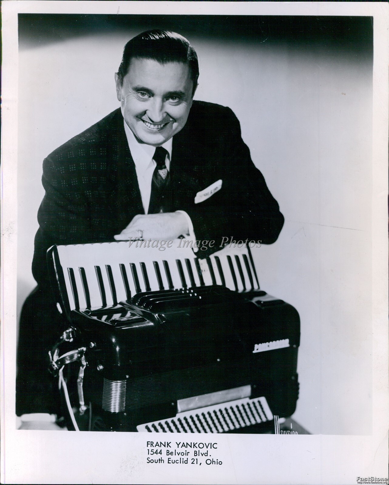 1959 Frank Yankovic Polka King Bandleader Musician Historic Vintage Photo 8x10