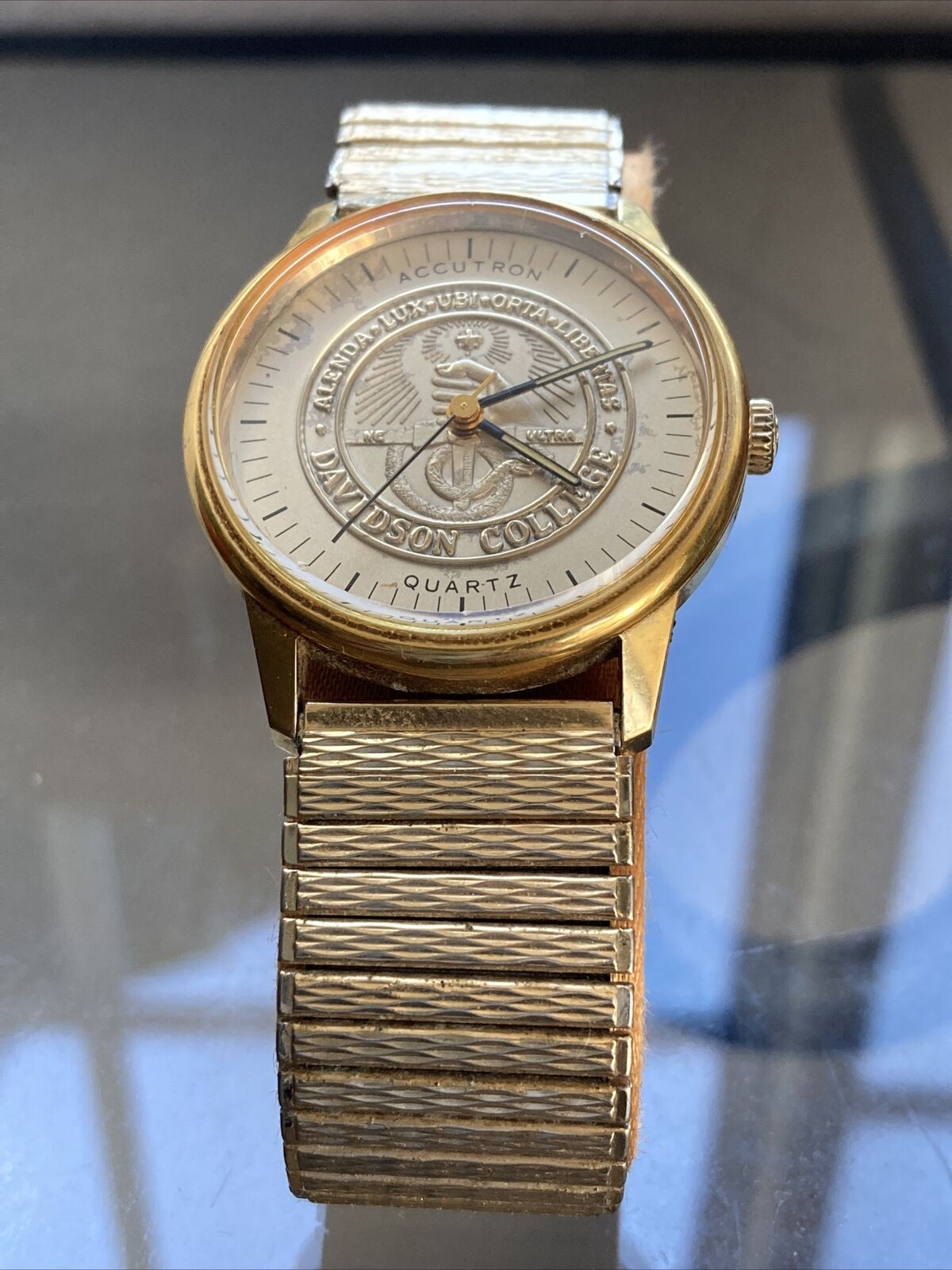 Vintage Bulova Accutron Davidson College Dial Wrist Watch Working