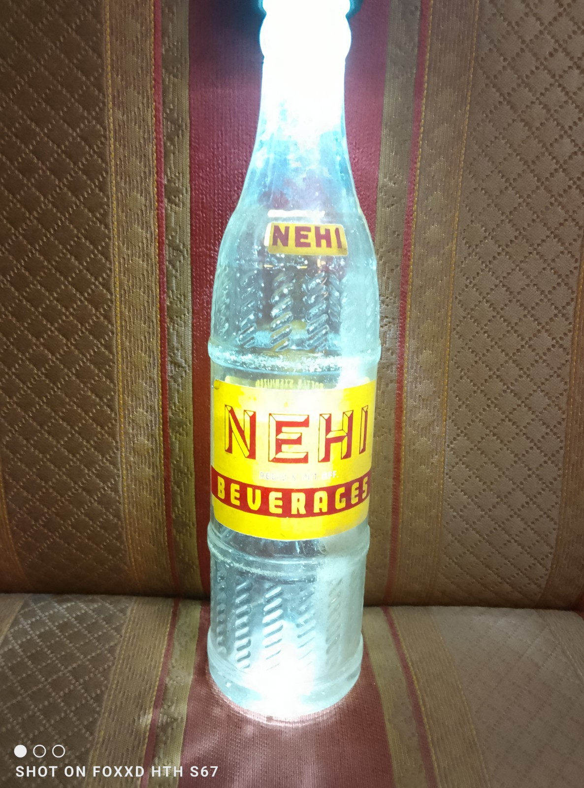 Vintage 1930s Nehi Clear Glass Soda Bottle 10 fl oz Royal Crown Paintsville KY