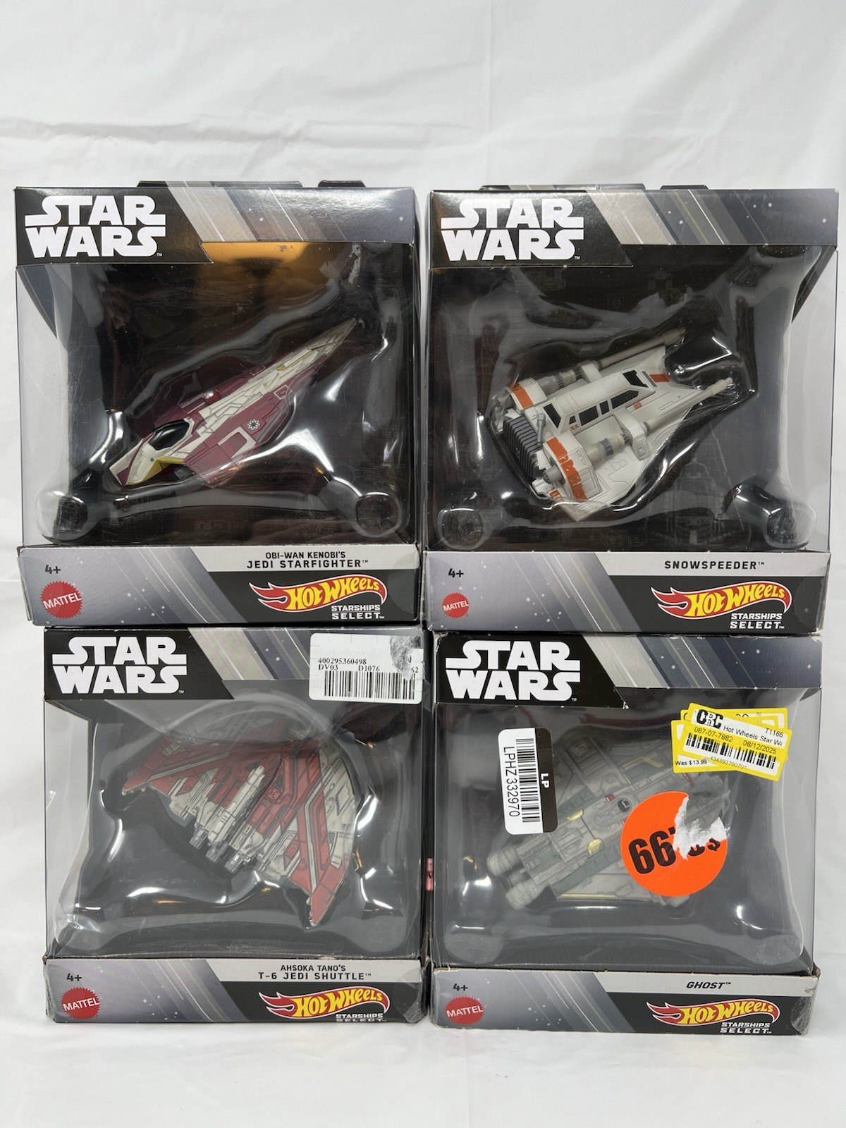 Hot Wheels Star Wars Starships Select Lot Jedi Starfighter Ghost Snowspeeder ++