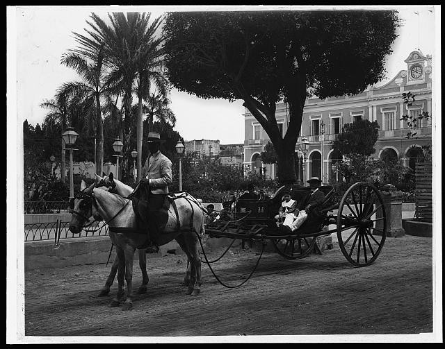 Photo:Havana Cuba 1890s Cuban Volanta Horse Carriage
