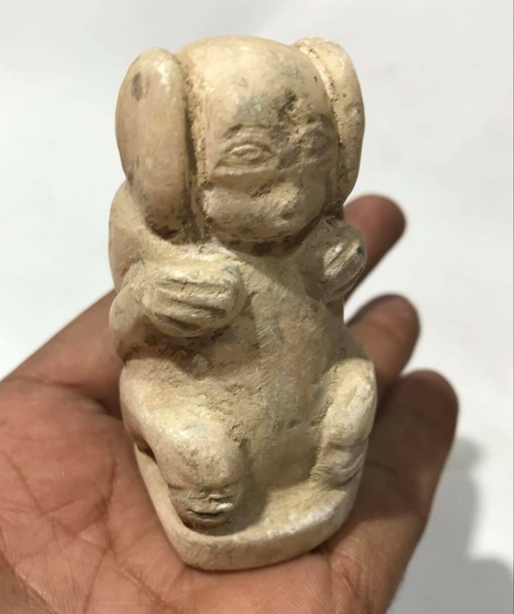 Extermly Amzeing Old Ancinet Albstar Stone Bactarin Era Antique Doll Statue Figu
