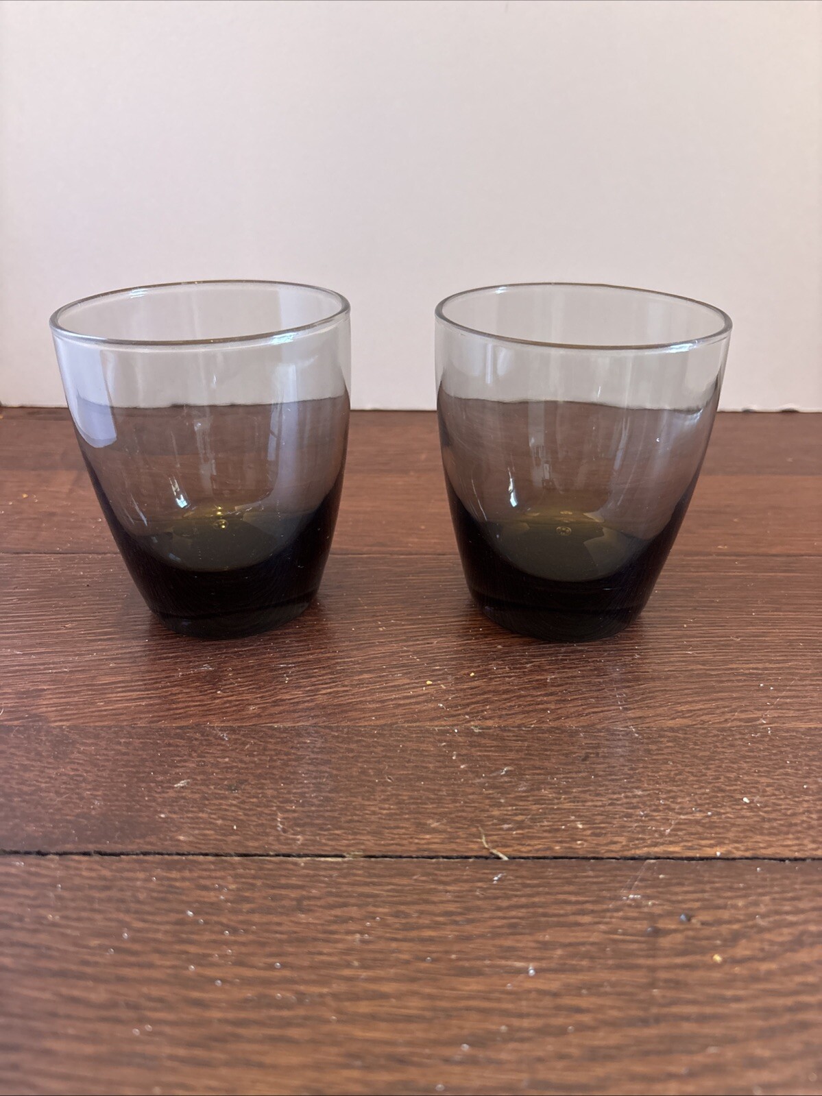 Libbey Classic Smoke Double Old Fashioned Rocks Glasses Set Of 2