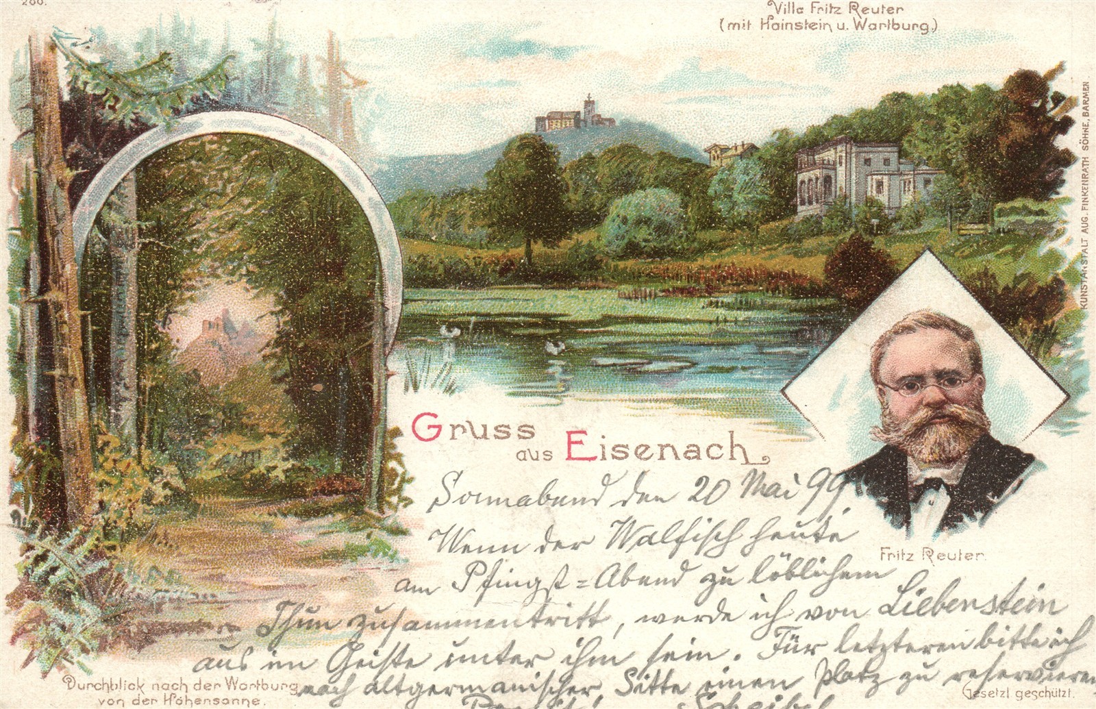 GERMANY EISENACH ANTIQUE POSTCARD