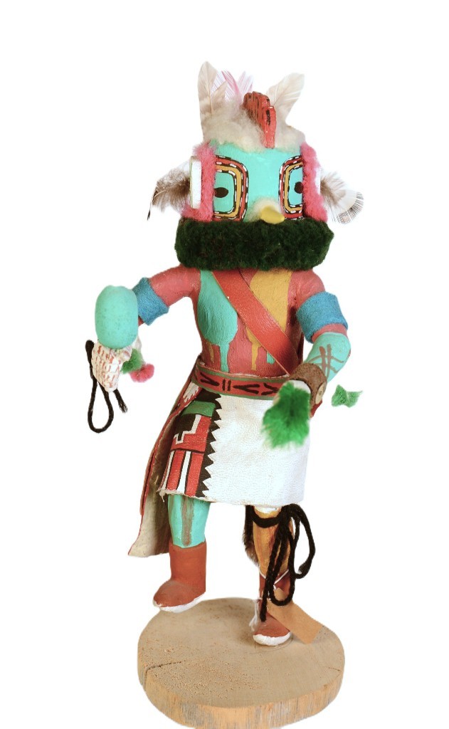 Hopi Pueblo Bird Kachina Doll  By Marlinya Amaokoya   ca. 1960  9