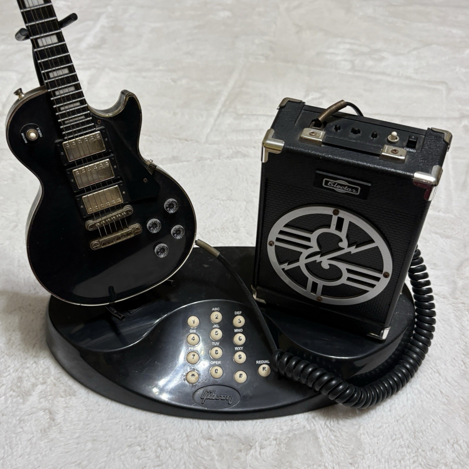Gibson Les Paul Guitar Phone Telephone Electar Amp Music Telemania Vintage 90s