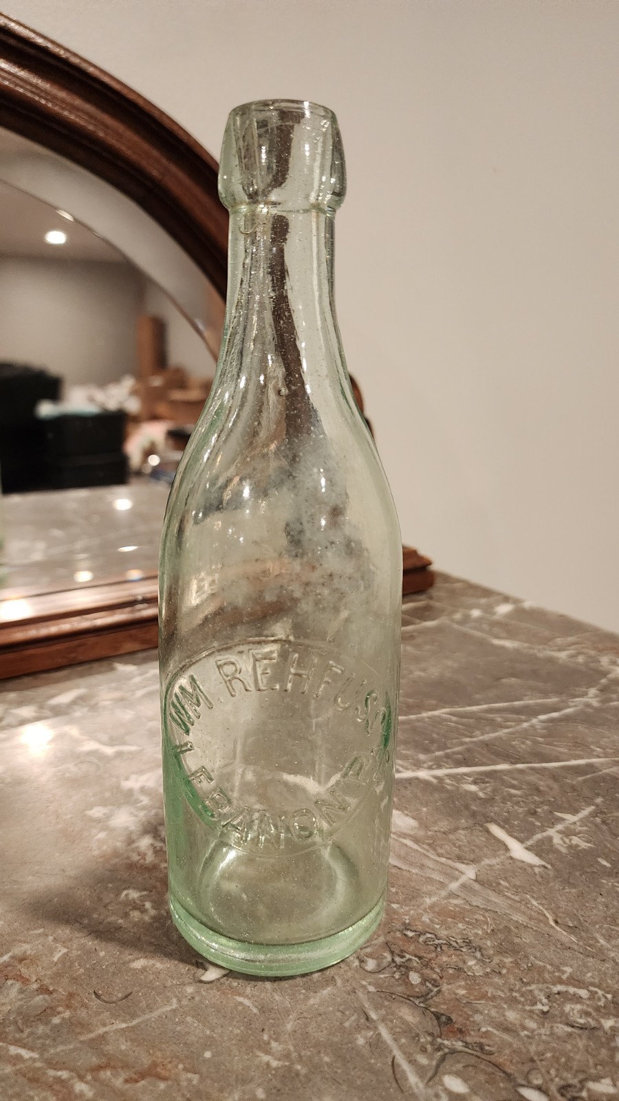 Light Green William Reyfuss Lebanon PA BLOB Top Embossed