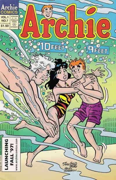 Archie's Ten Issue Collector's Set #7 VF; Archie | Swimsuit Cover - w/Bag+Board