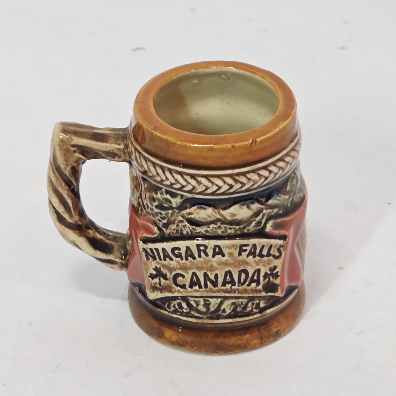 Beer Stein Niagara Falls Canada Souvenir Vtg Ceramic Giftcraft Japan