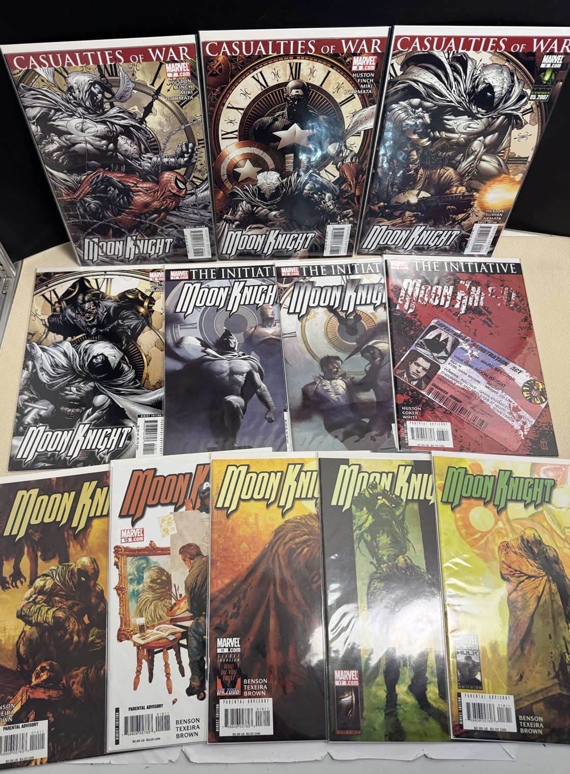 2007 Modern Age Finch Marvel Comics MOON KNIGHT Lot of 12 Straight Books 7-18