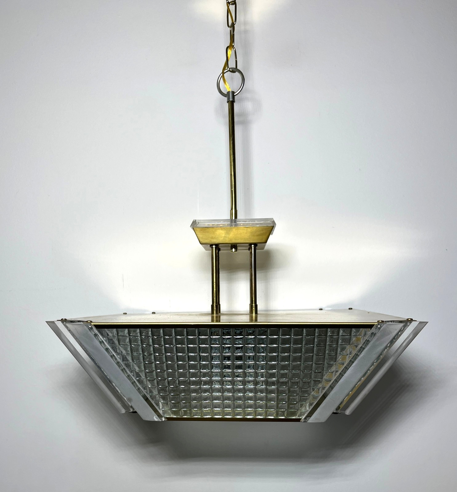 Vintage 1986 Fredrick Ramond ,Inc. Postmodernist Ceiling Chandelier