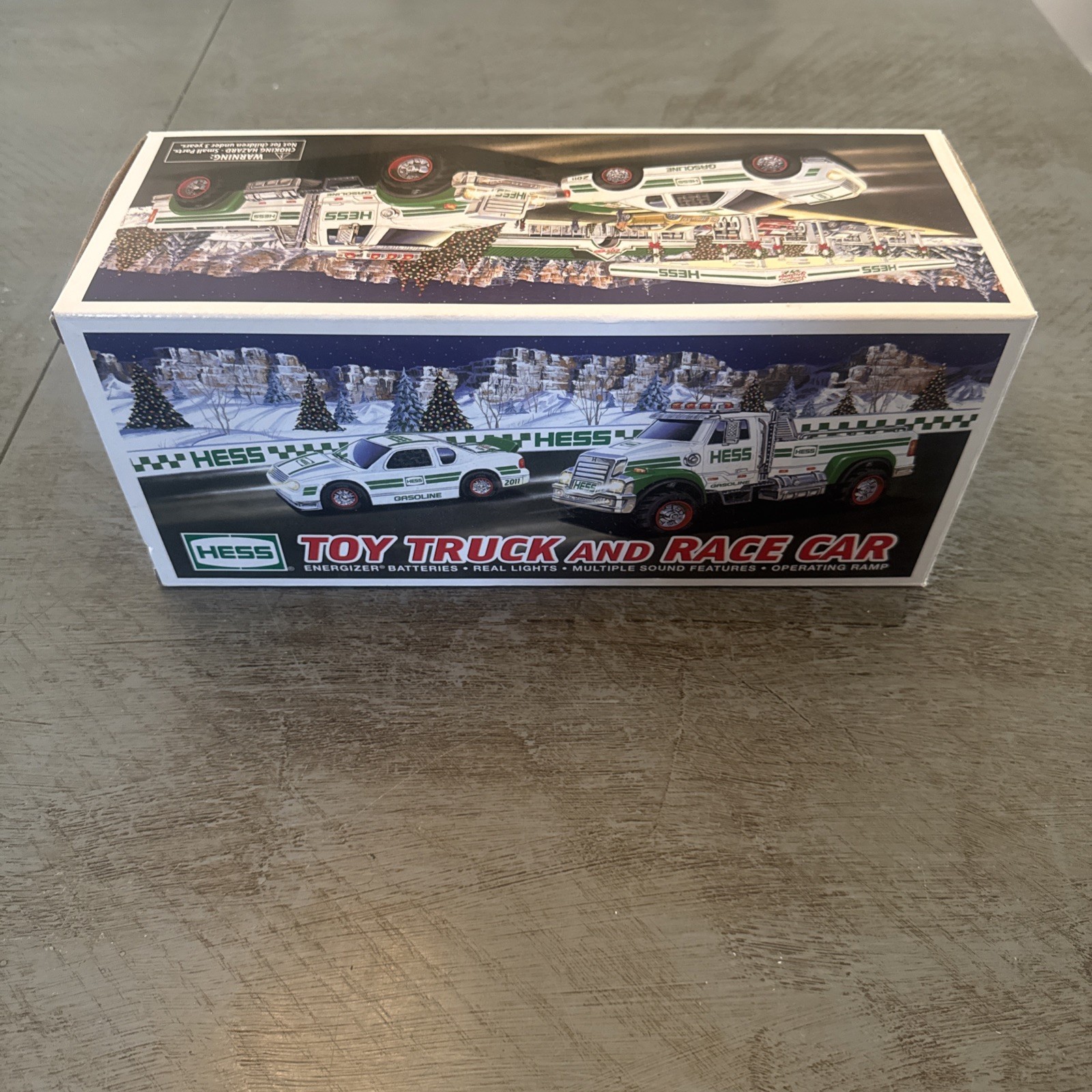 2011 Hess Toy Truck and Race Car New in Original Box