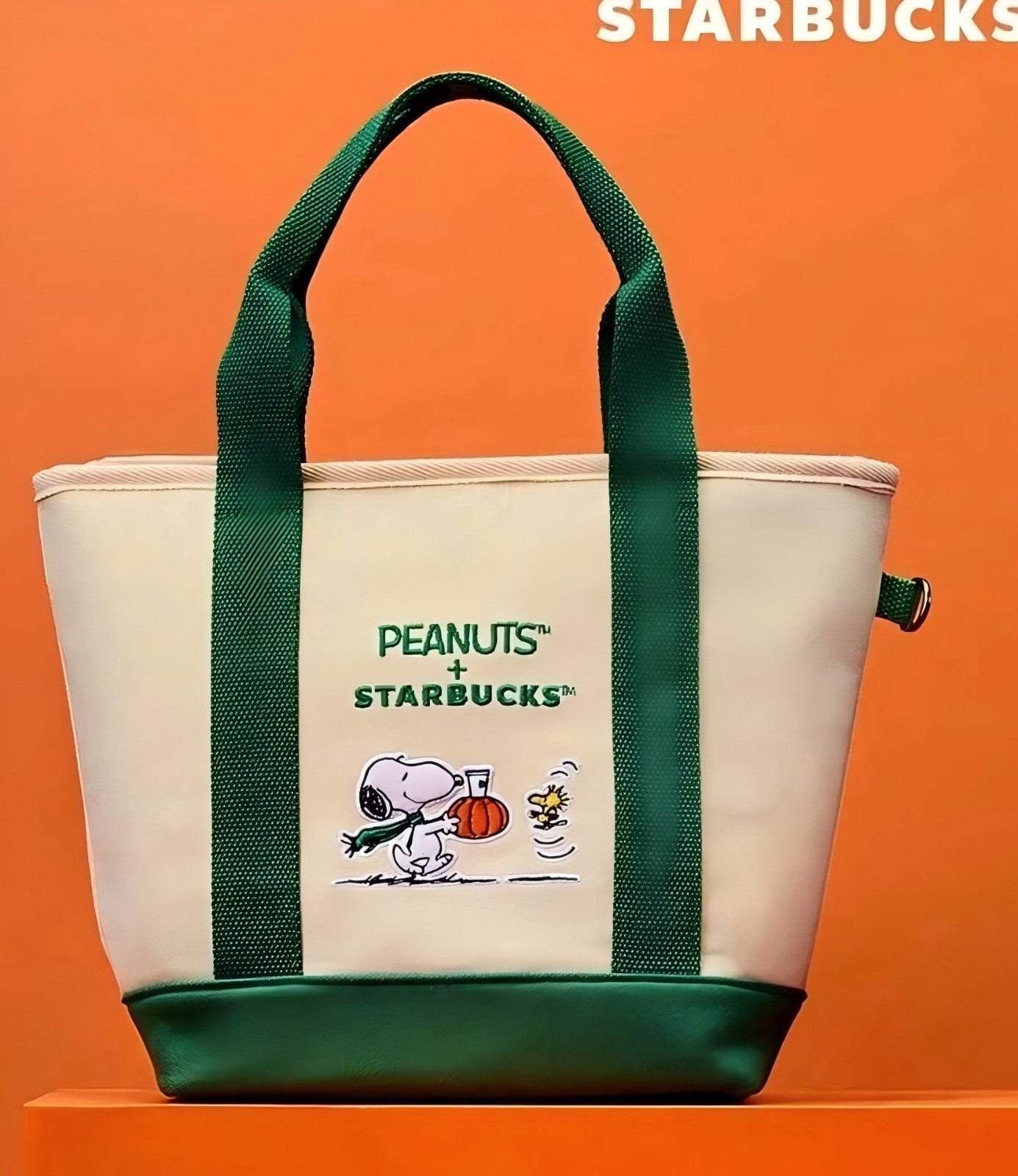 2026 Starbucks Peanuts Snoopy Tote Bag Fall Limited Edition Shoulder Handbag