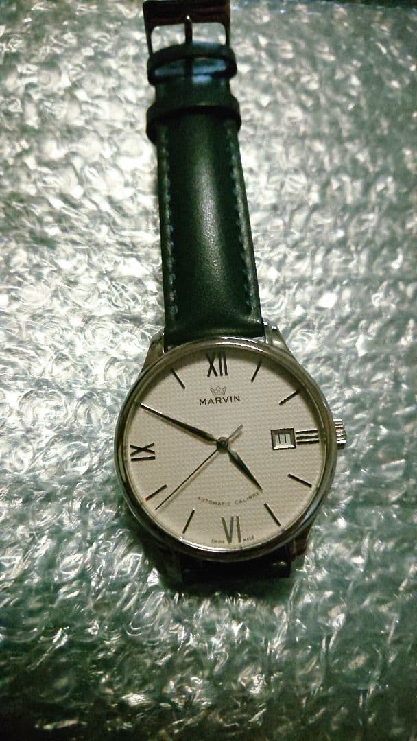 Marvin Automatic Men’s Watch White Dial Roman Numerals Date Classic Marvin Automatic Men’s Watch White Dial Roman Numerals Date Classic