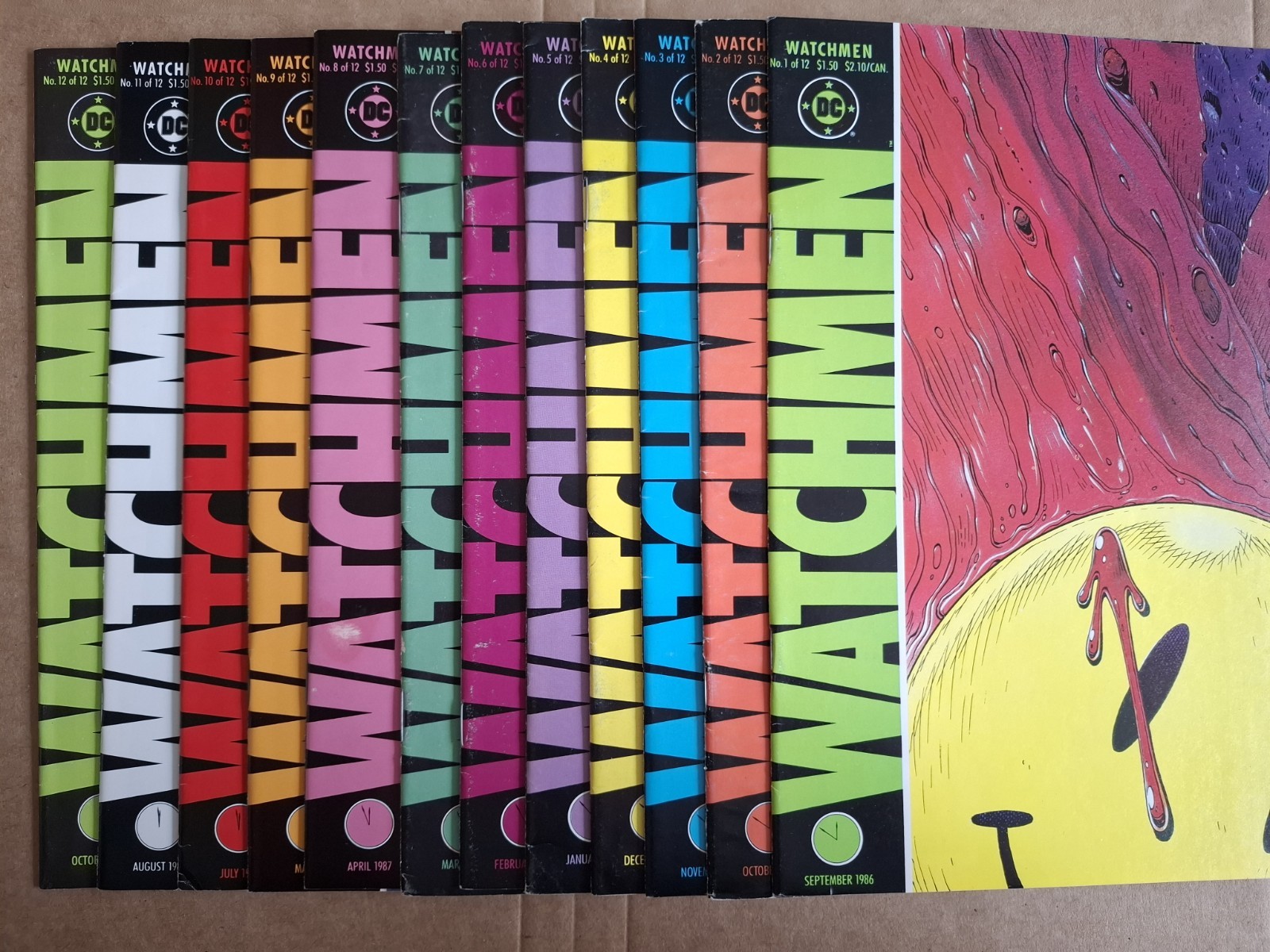 Watchmen #1-12 (DC 1986) FULL SET 1st Prints Alan Moore Dave Gibbons (2)