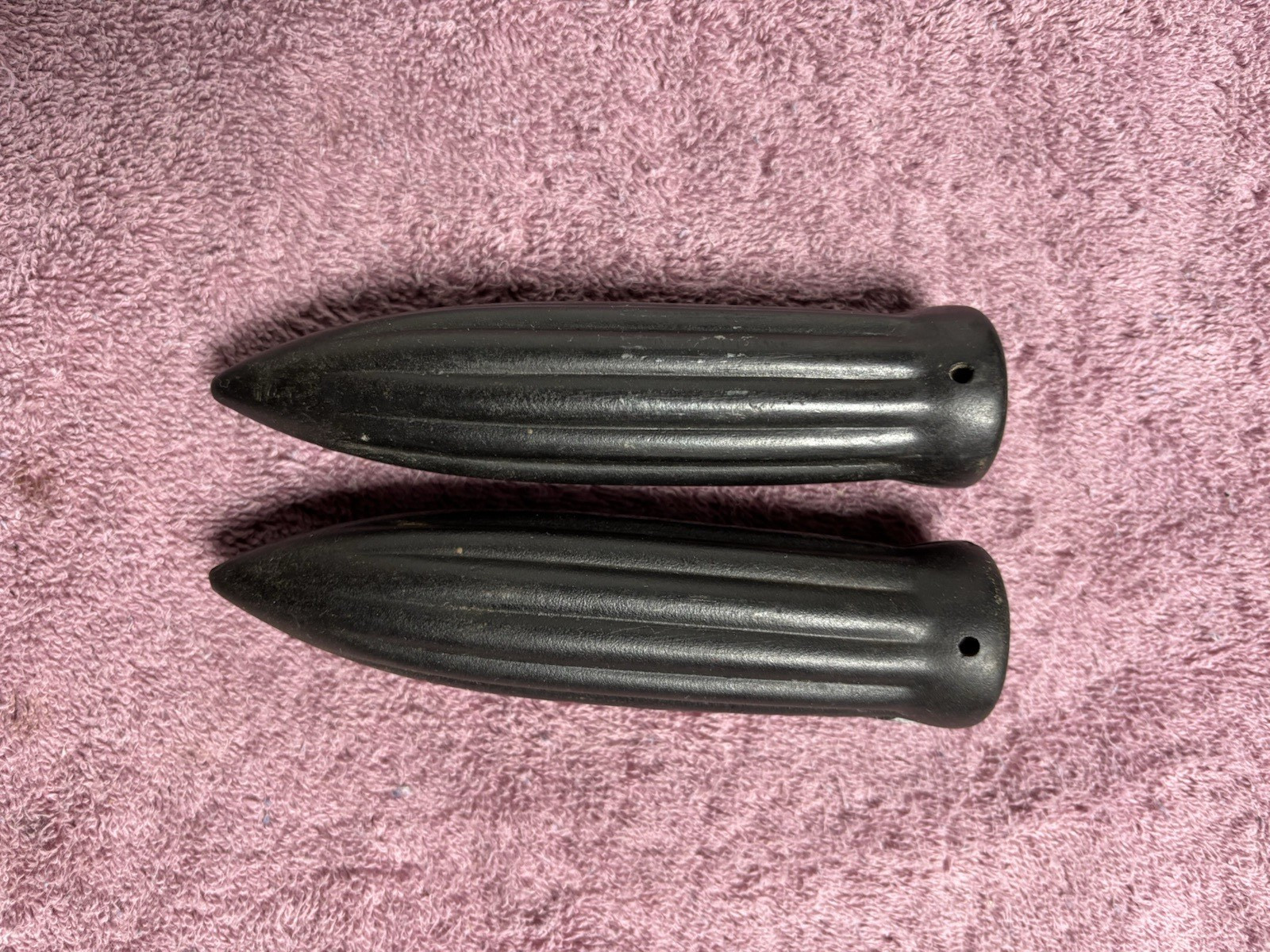 Vintage 1940's / 50's Circa original torpedo bicycle pointed handgrips