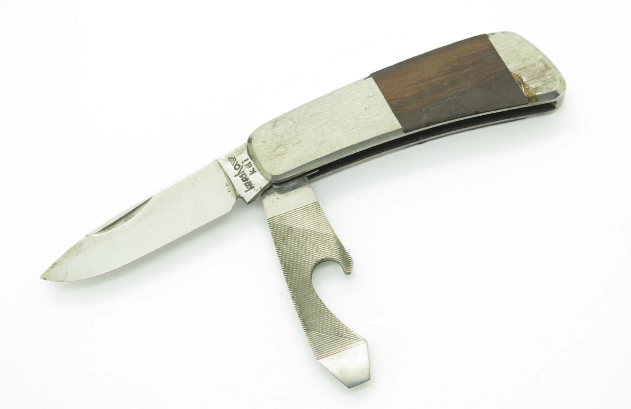 Vtg Kershaw Kai 5800 Seki Japan Bottle Opener Folding Pocket Knife (Unfinished)