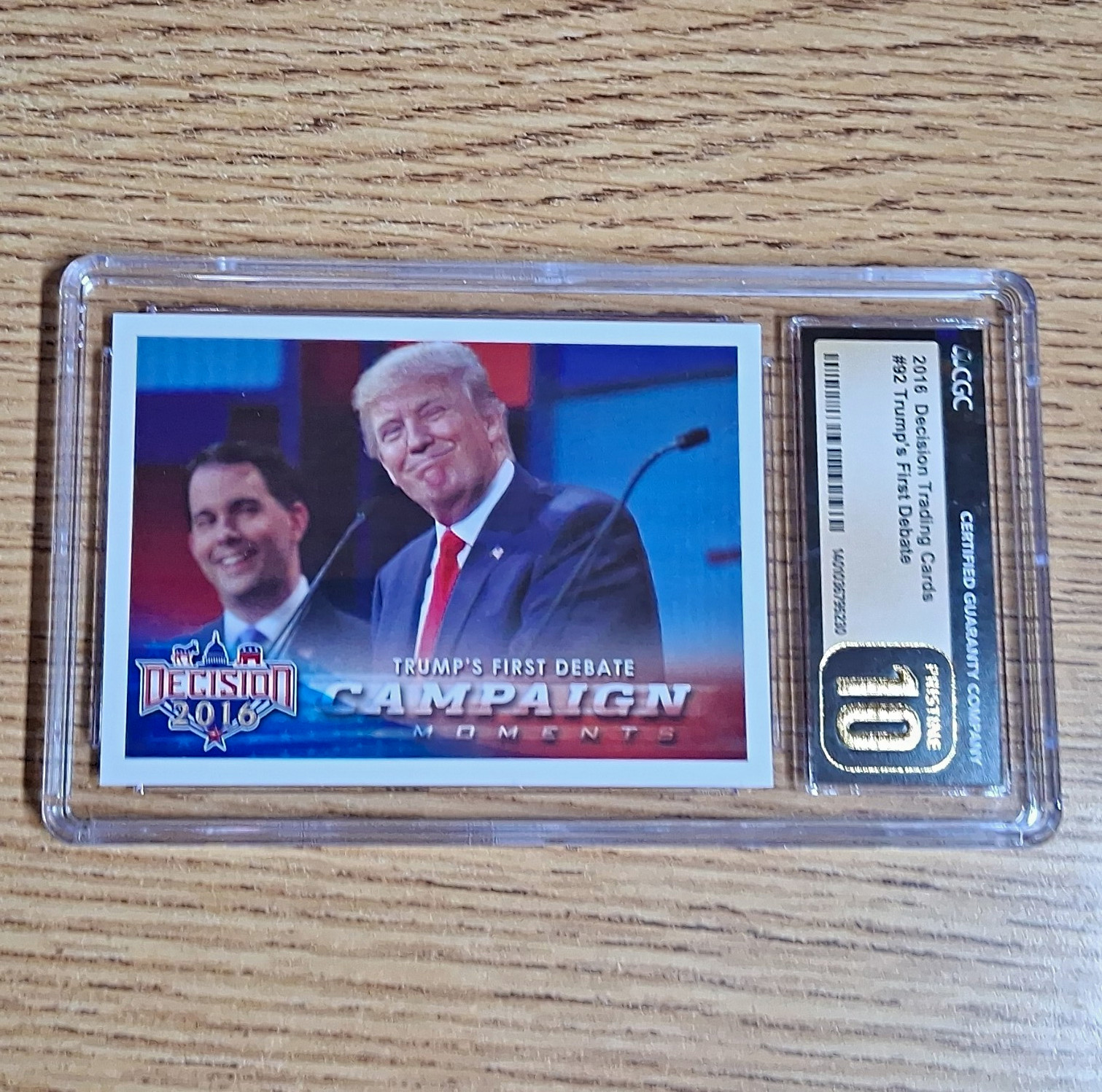 Decision 2016 #92 Donald Trump Trump’s First Debate CGC Pristine 10